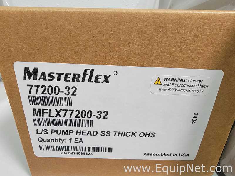 Lot of 2 New Masterflex 07528-40 Peristaltic Pump with 77200-32 L/S Pump Heads