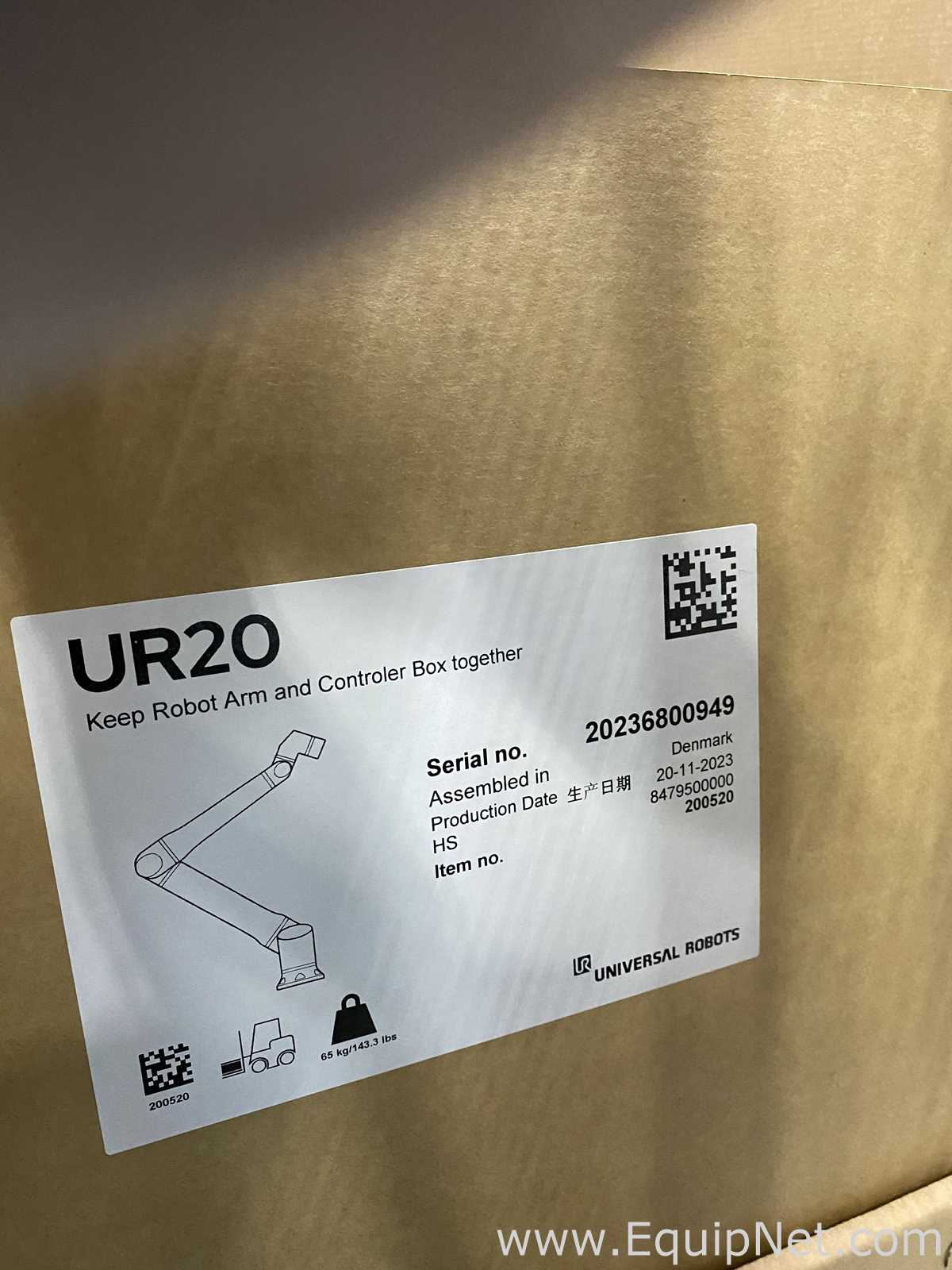Robótica Universal Robots UR20. Sin usar