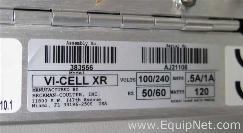 Beckman Coulter Vi-Cell XR Cell Viability Analyzer