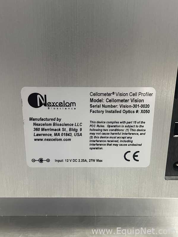 Citômetro Nexcelom Bioscience Cellometer Vision