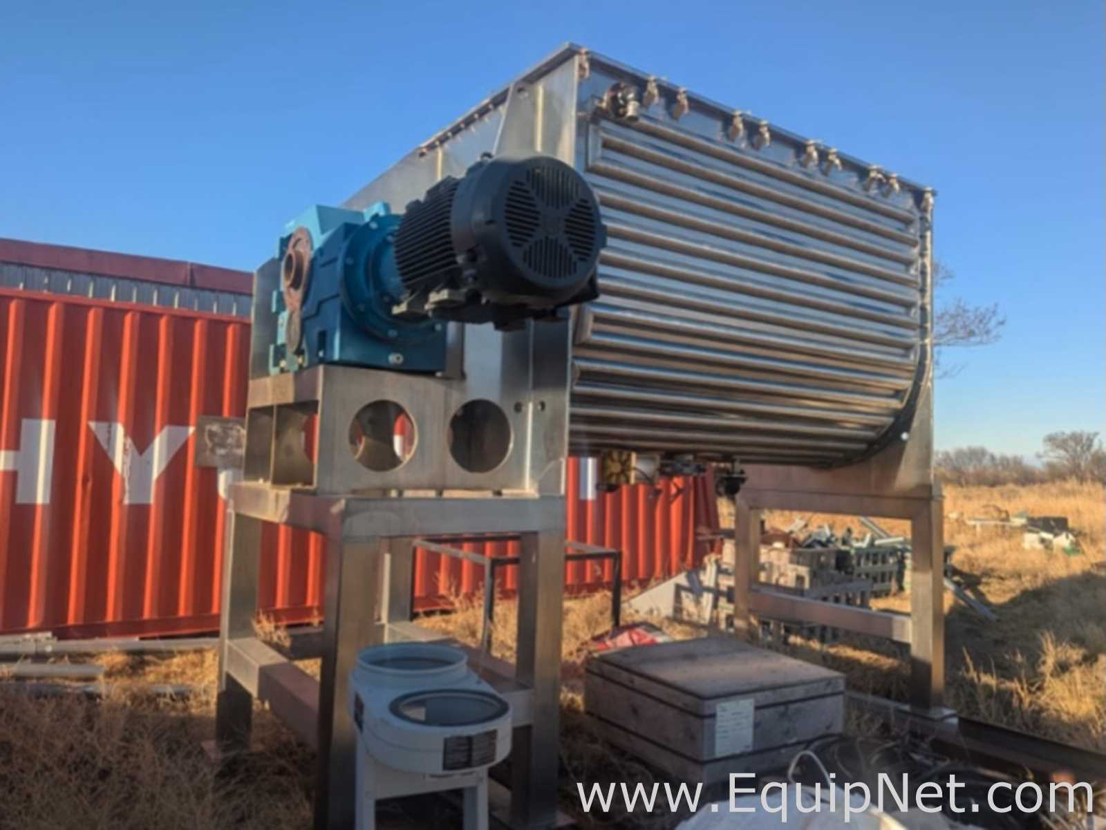 Mezclador Shandong Leapion Machinery CO.,LTD Horizontal twin-helical ribbon blender, jacketed, 8,000L