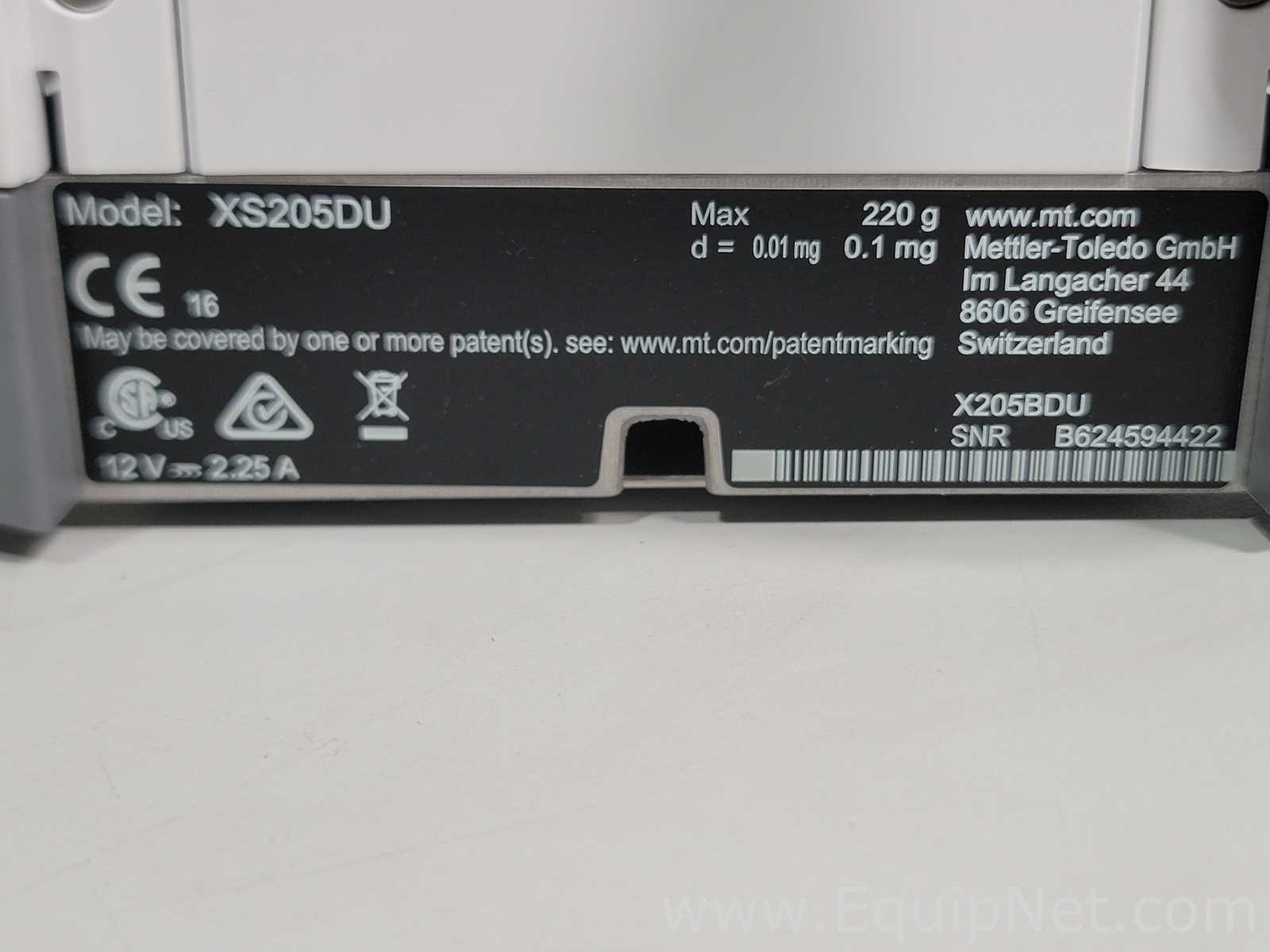Mettler Toledo XS205DU Balance