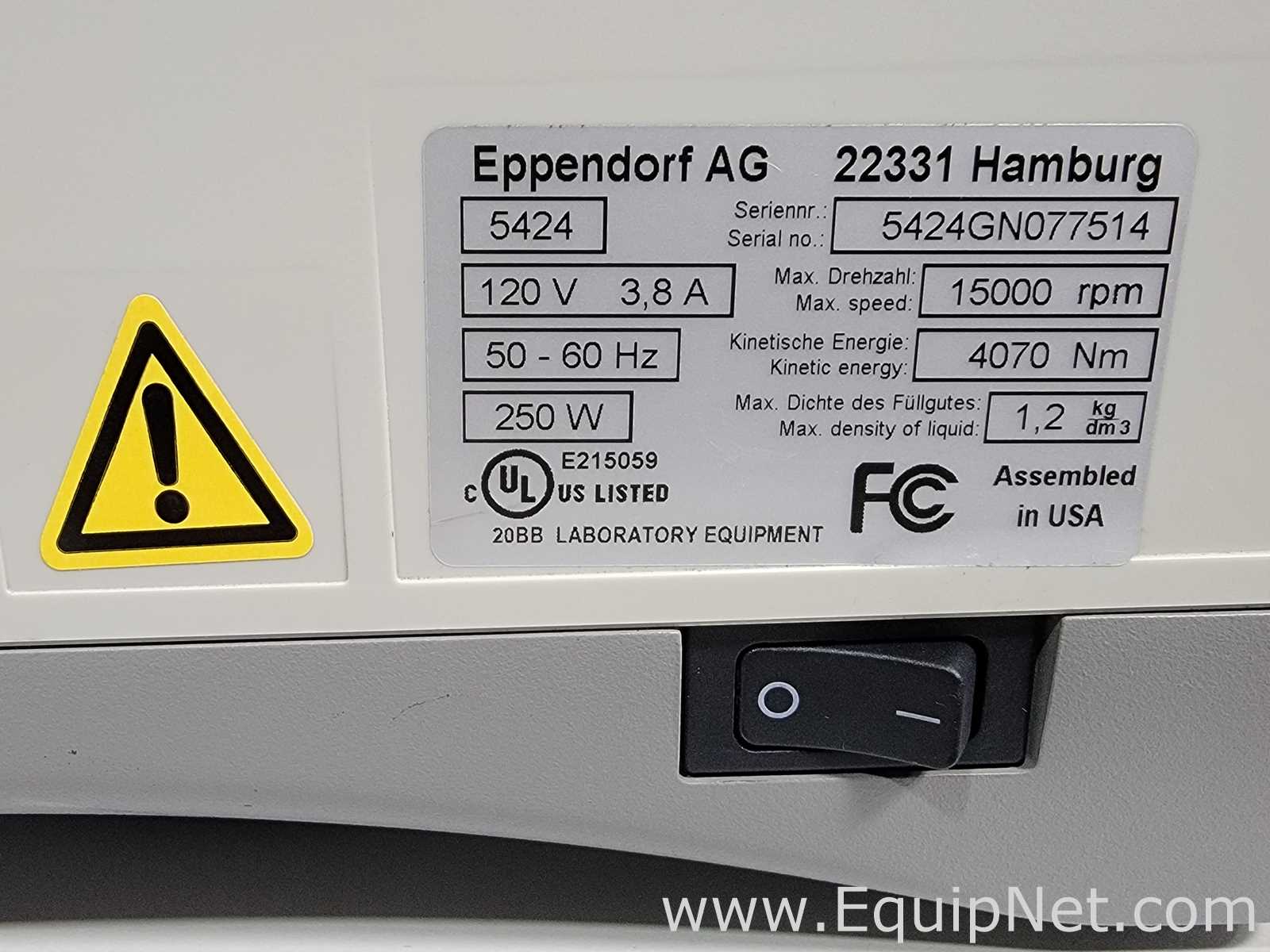 Eppendorf 5424 Laboratory Centrifuge
