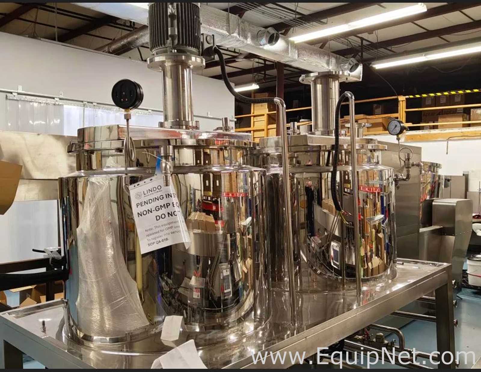 Unused Sino Ekato Lindo SME-500L Vacuum Homogenizing Emulsifier Mixer Stainless Steel
