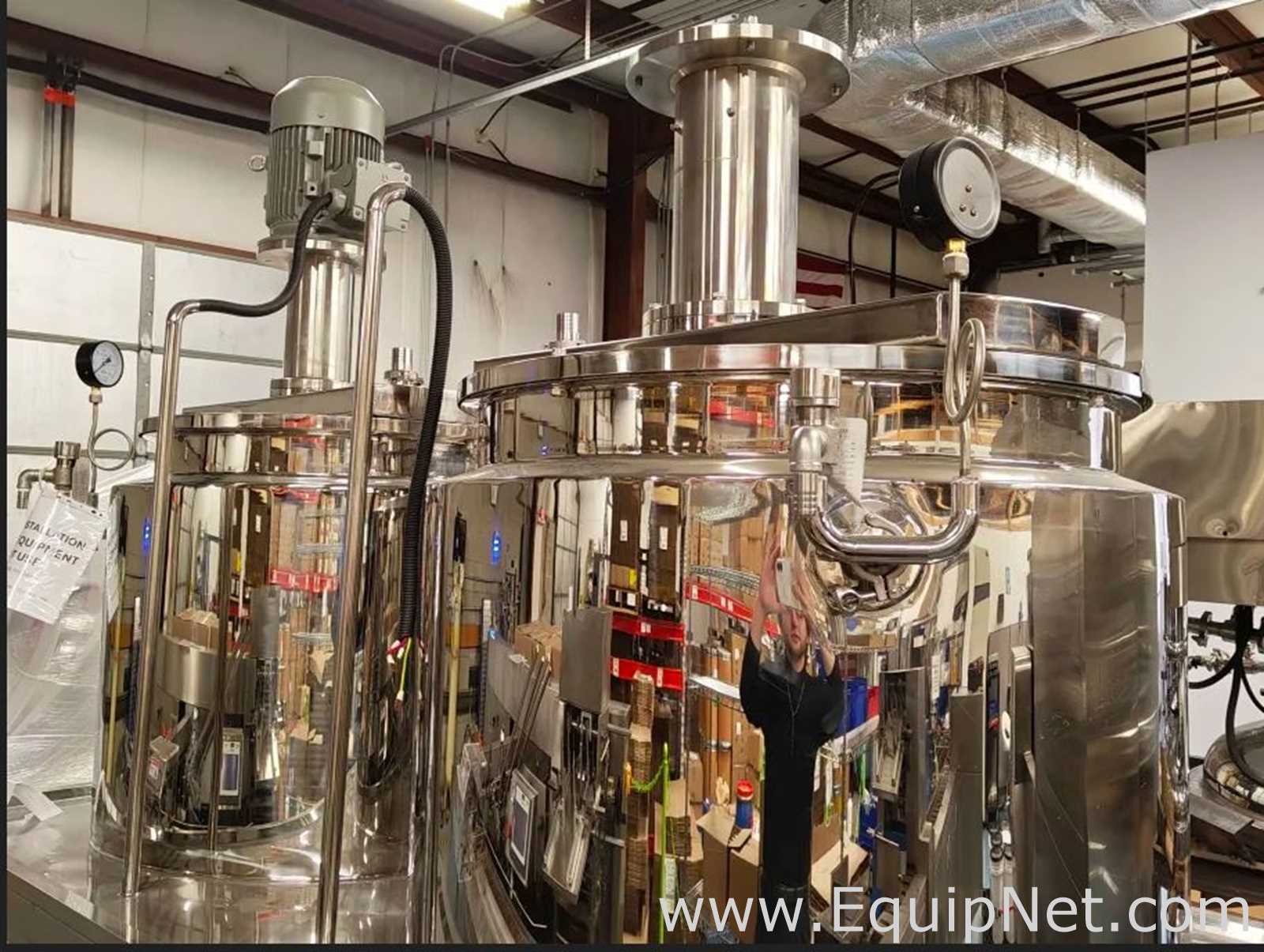 Unused Sino Ekato Lindo SME-500L Vacuum Homogenizing Emulsifier Mixer Stainless Steel