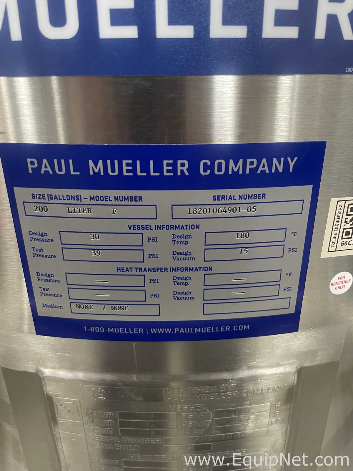 Tanque Paul Mueller Company Requisitos de aire 200 L