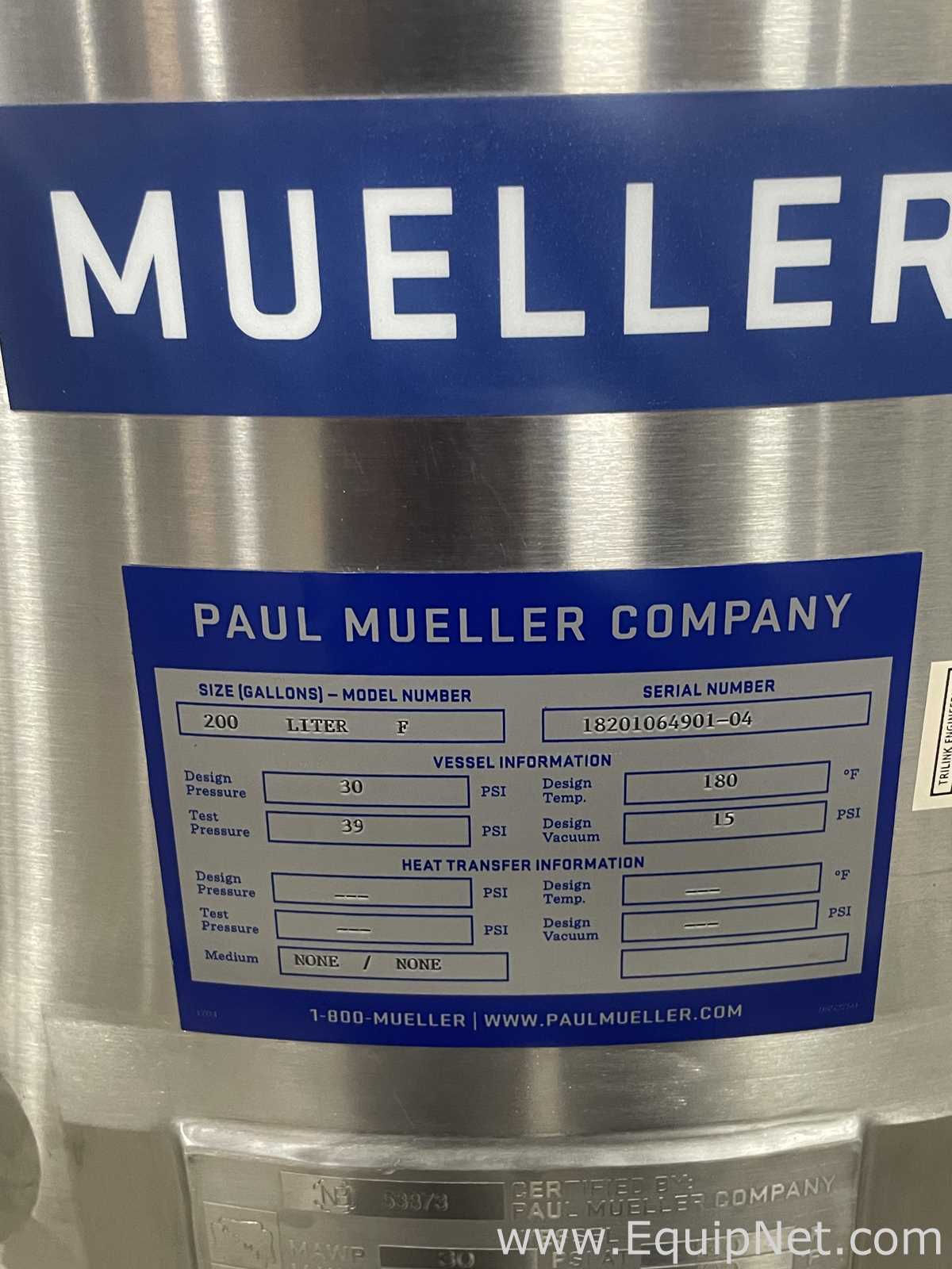 Tanque Paul Mueller Company Requisitos de aire 200 L