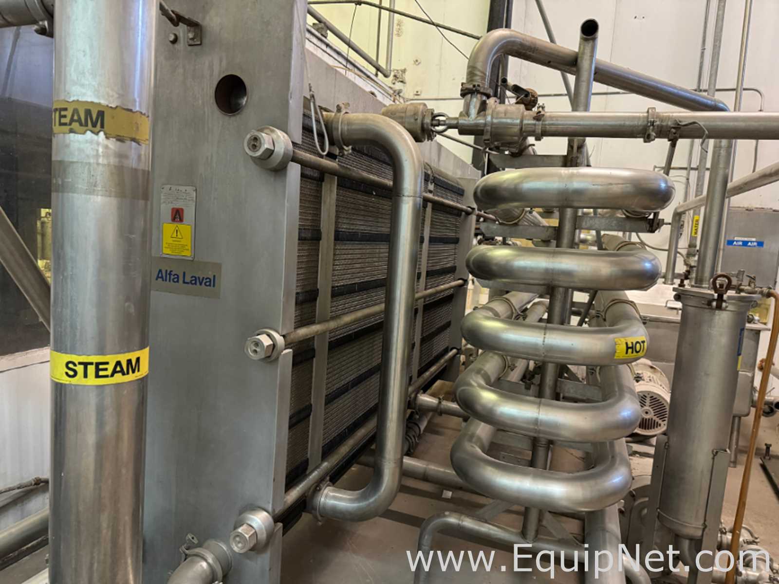 Pasteurizador Alfa Laval Requisitos de aire 1 L
