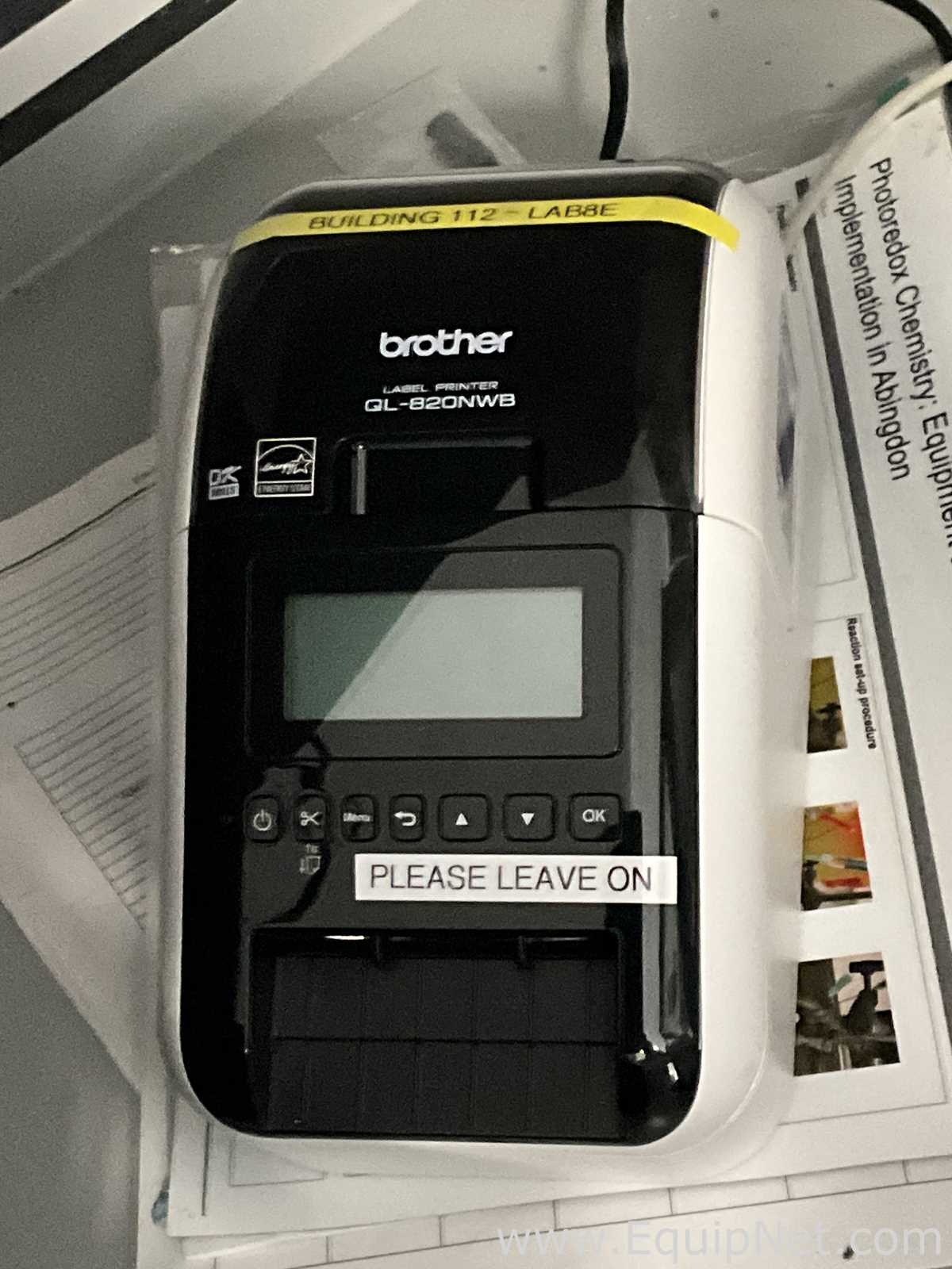 Lot of 2 Off Brother Industries QL-820NWB Adhesive Label Printers