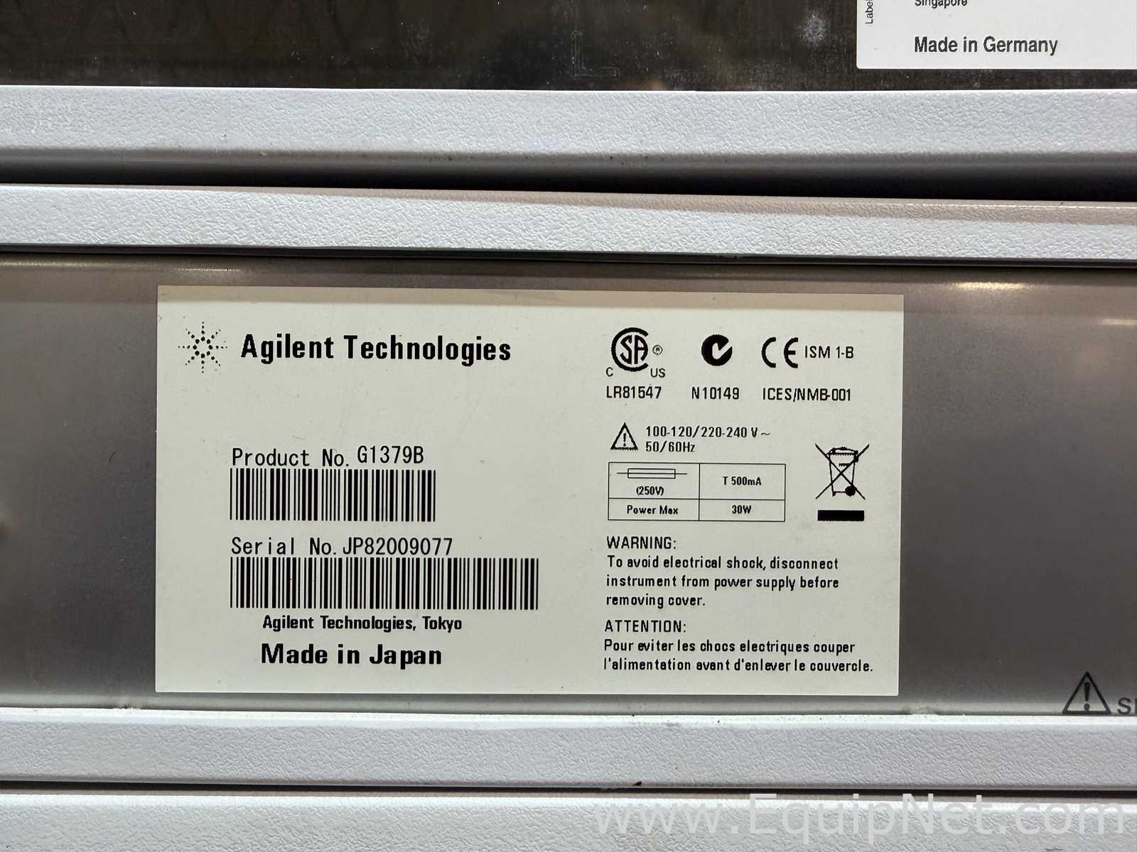 Agilent Technologies HPLC Components With DAD Detector and Quat Pump