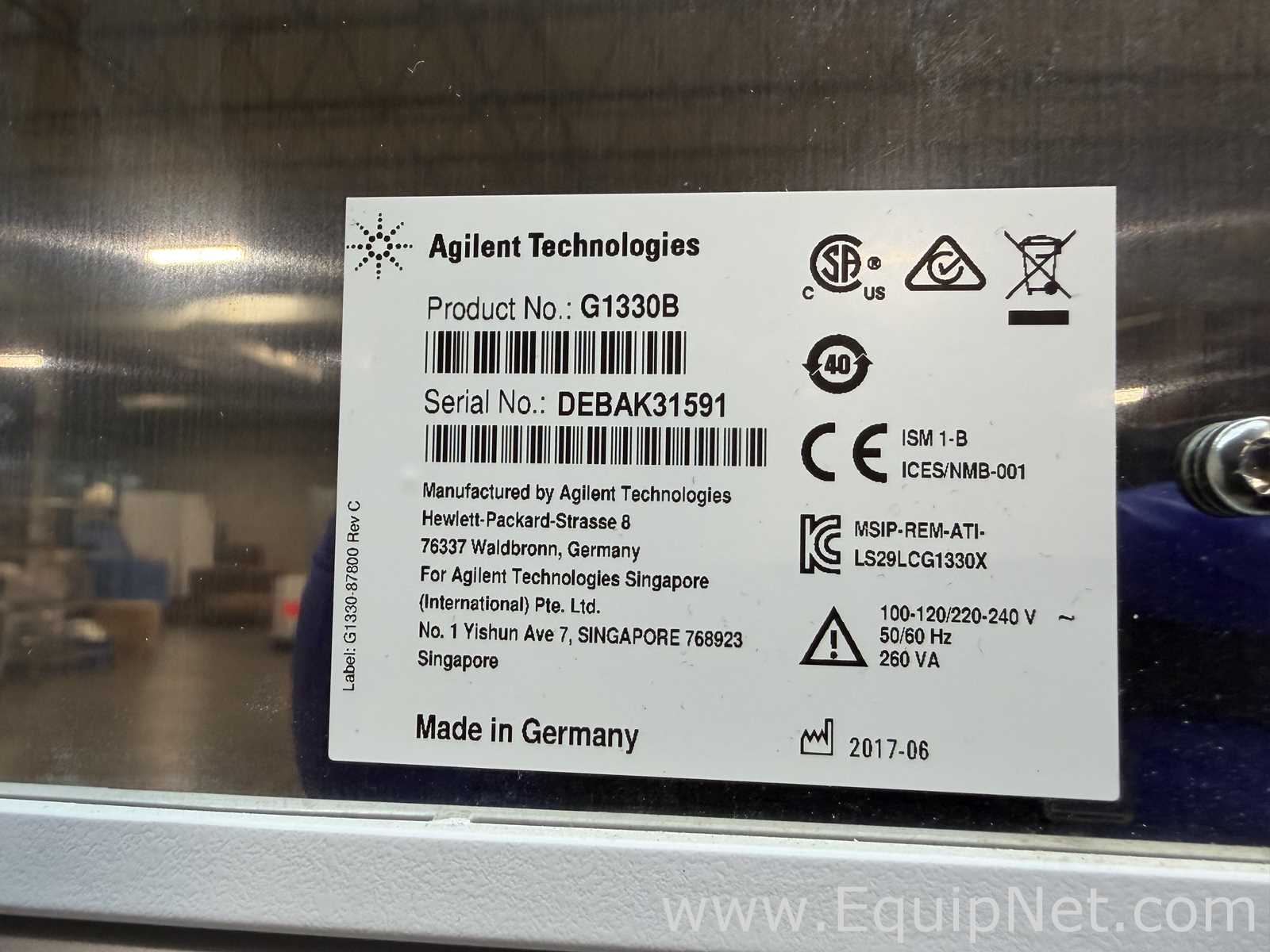 Agilent Technologies HPLC Components With DAD Detector and Quat Pump