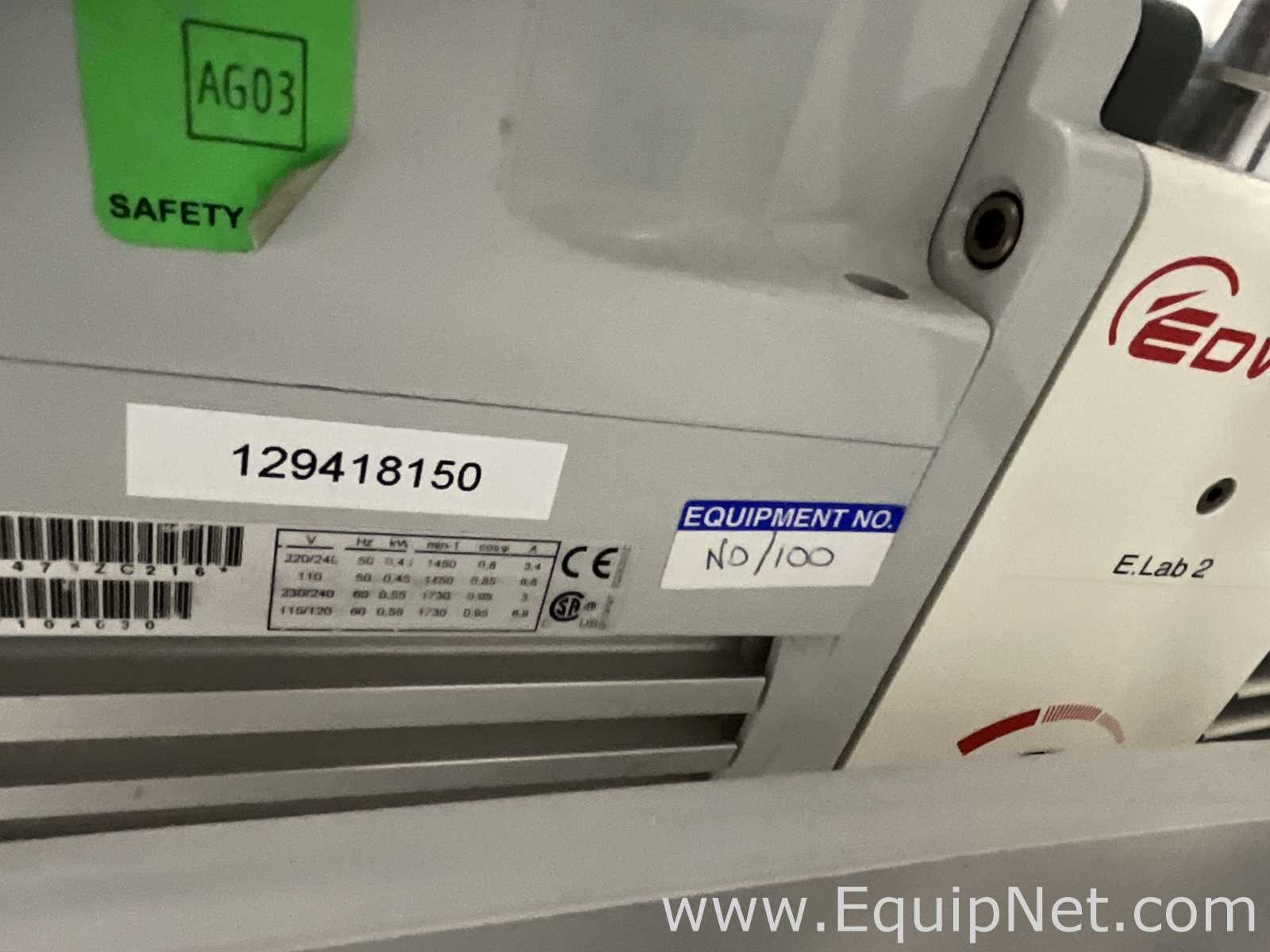 Gallenkamp OVA031.XX1.5 Laboratory Vacuum Oven with Edwards ELab2 Vacuum Pump