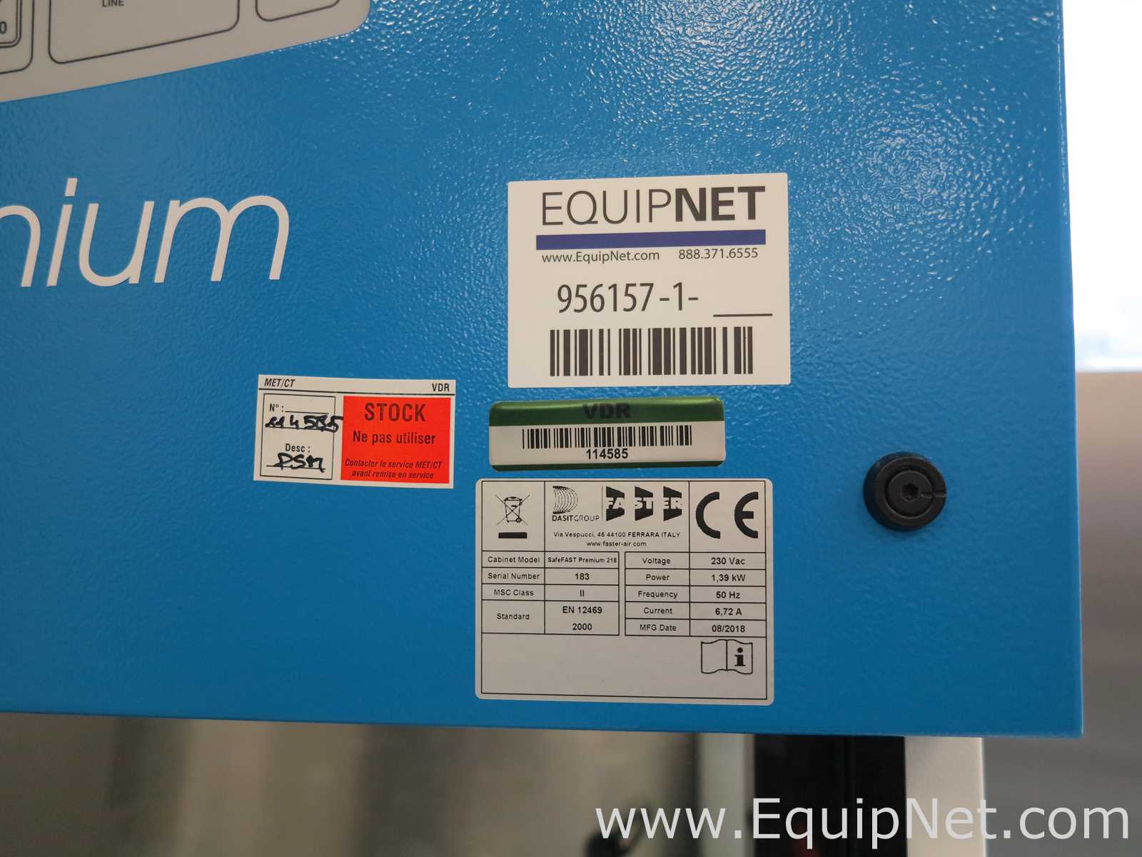 Faster SafeFAST Premium 218 Biological Safety Cabinet