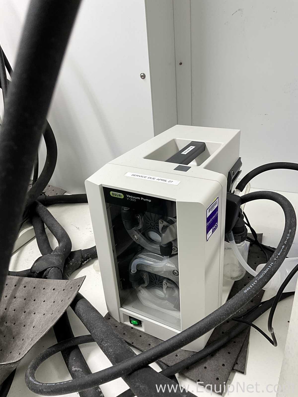 Buchi Labortechnik AG R-100 Evaporator With B-100 Heating Bath V-300 Vacuum Pump and I-100 Interface