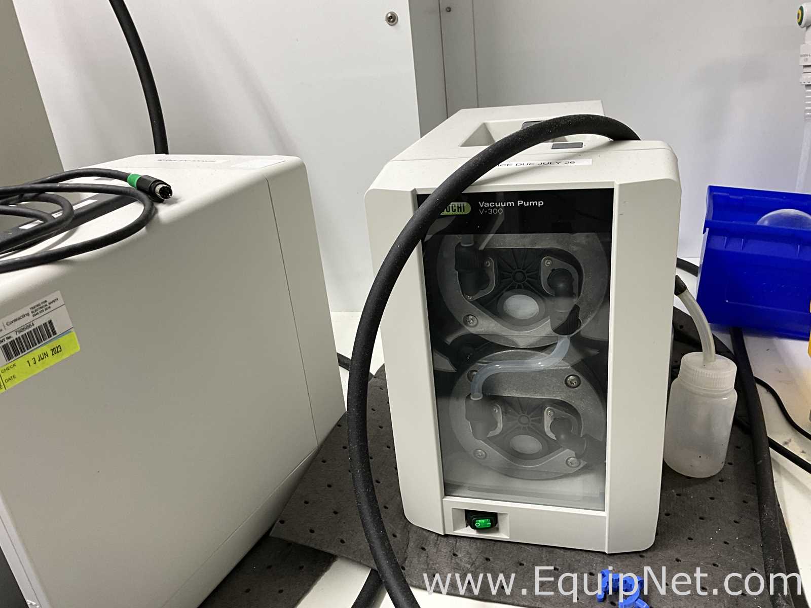 Buchi Labortechnik AG R-100 Evaporator With B-100 Heating Bath V-300 Vacuum Pump and I-100 Interface