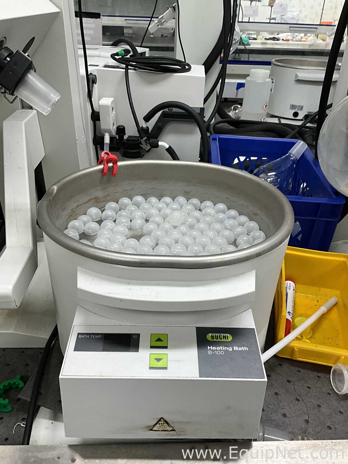 Buchi Labortechnik AG R-100 Evaporator With B-100 Heating Bath V-300 Vacuum Pump and I-100 Interface