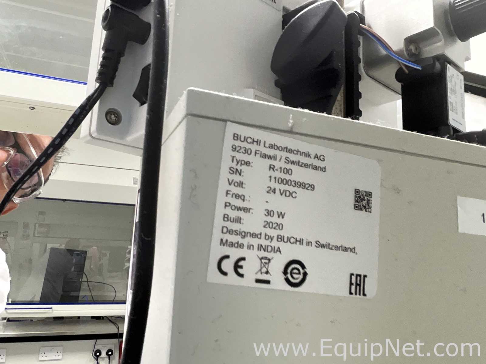 Buchi Labortechnik AG R-100 Evaporator With B-100 Heating Bath V-300 Vacuum Pump and I-100 Interface