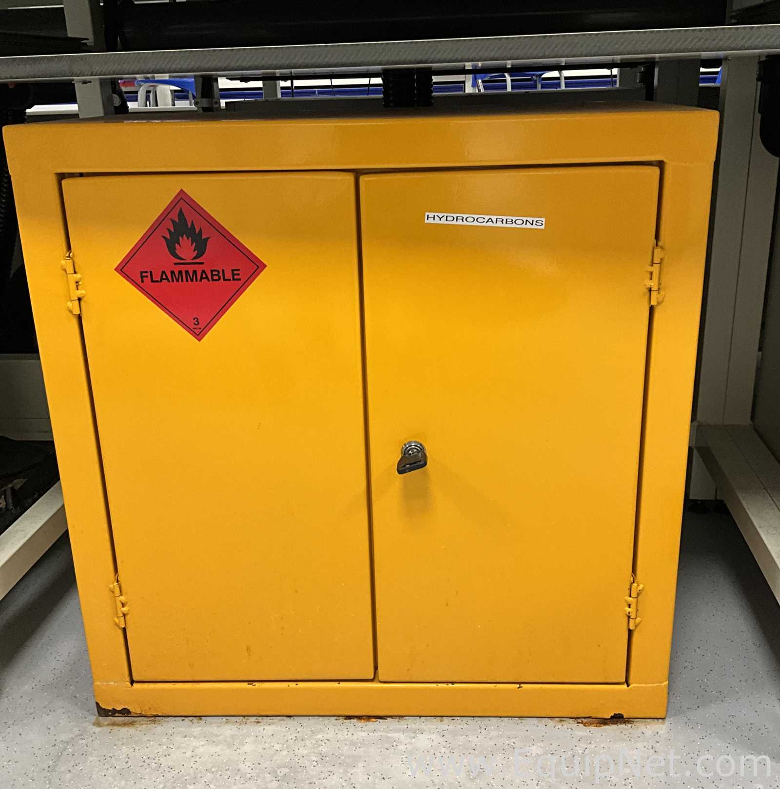 Custom Made Flammable Double Door Undercounter Storage Cabinet
