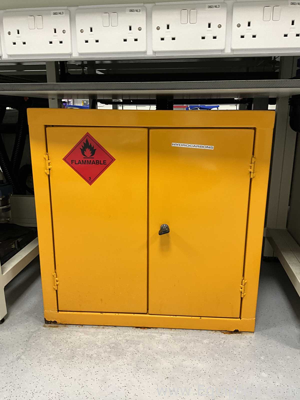 Custom Made Flammable Double Door Undercounter Storage Cabinet