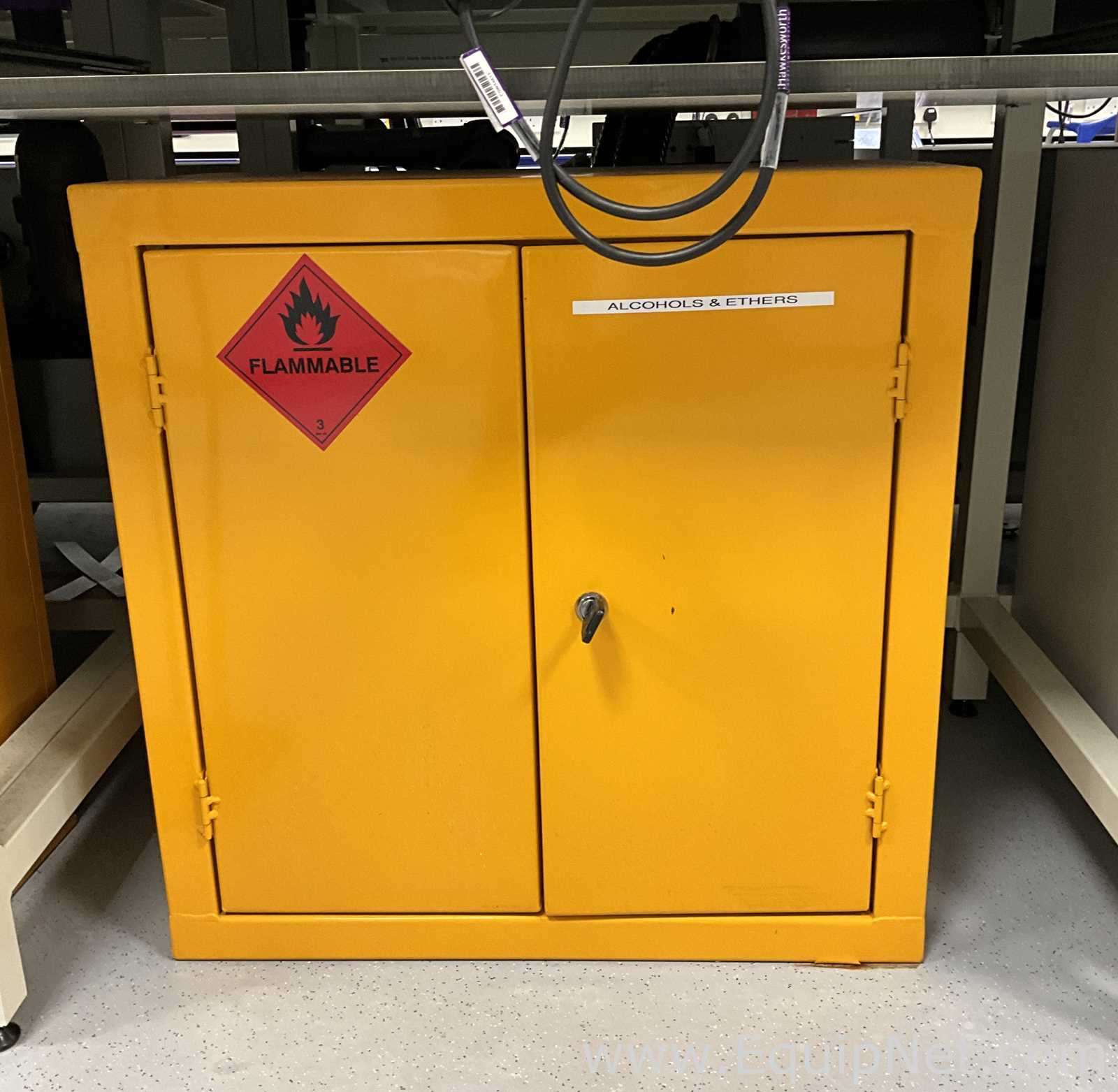 Custom Made Flammable Double Door Undercounter Storage Cabinet