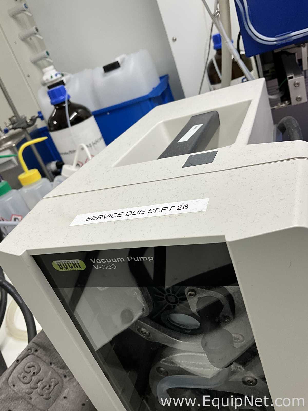 Buchi Labortechnik AG R-100 Evaporator With B-100 Heating Bath V-300 Vacuum Pump and I-100 Interface