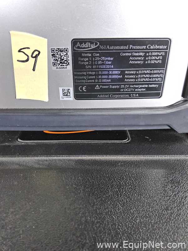 Additel AD761 Automated Pressure Calibrator
