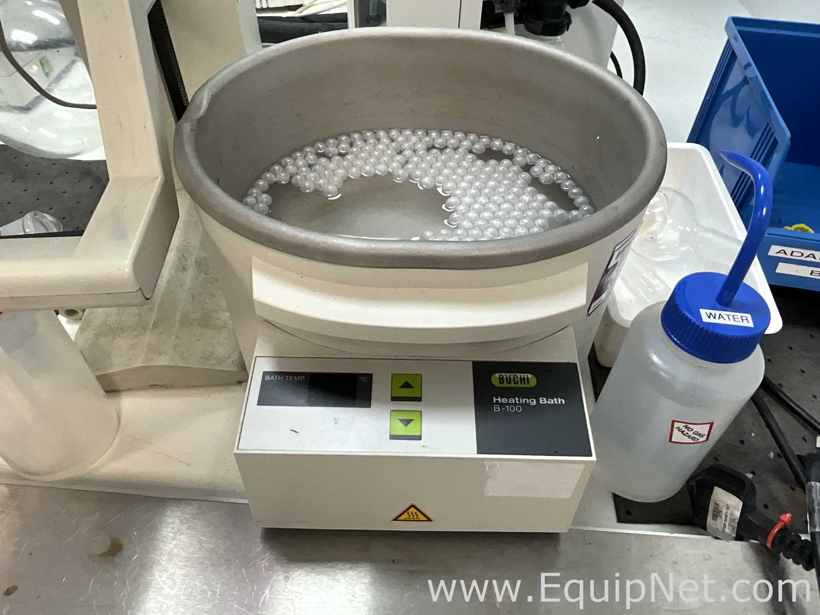 Buchi R-100 Rotary Evaporator with B-100 Heating Bath and V-300 Vacuum Pump