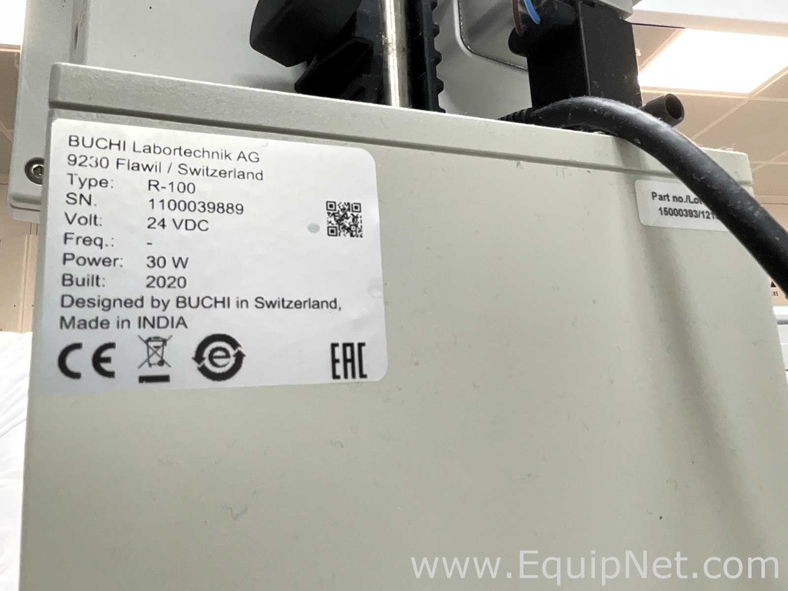 Buchi R-100 Rotary Evaporator with B-100 Heating Bath and V-300 Vacuum Pump