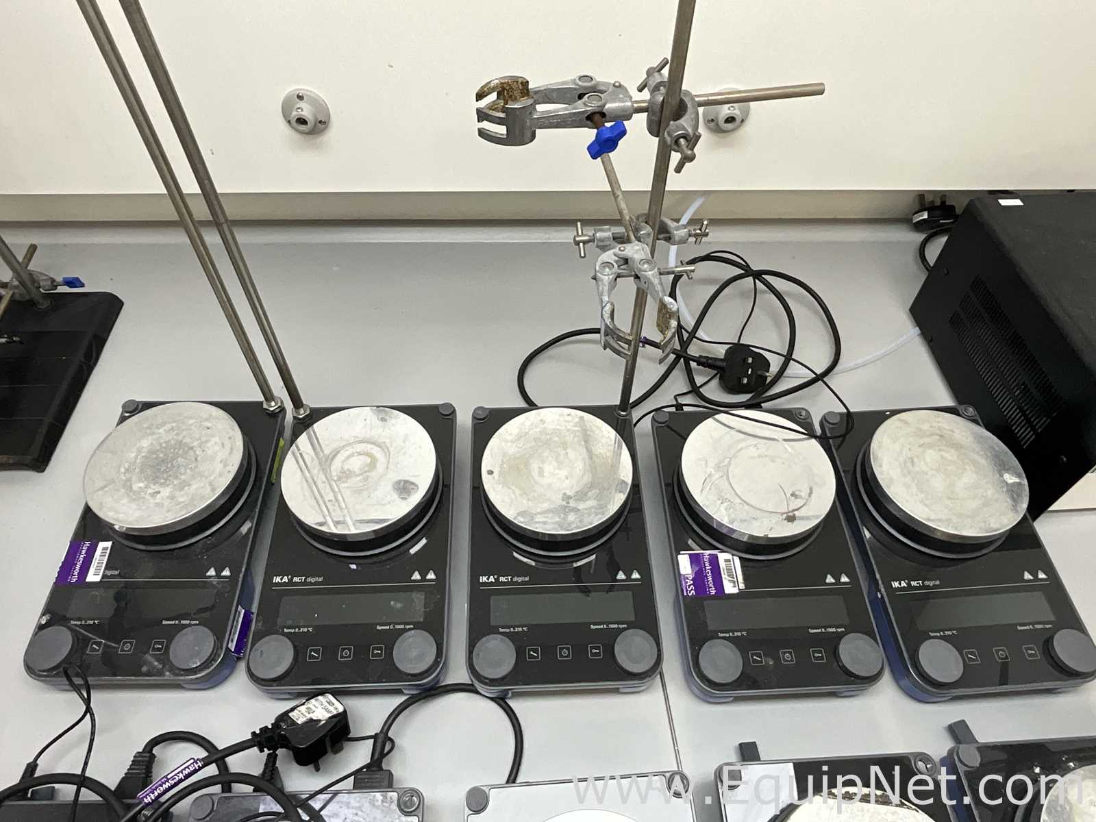 Lot of 5 Off IKA RCT Digital S002 Magnetic Hotplate Stirrers