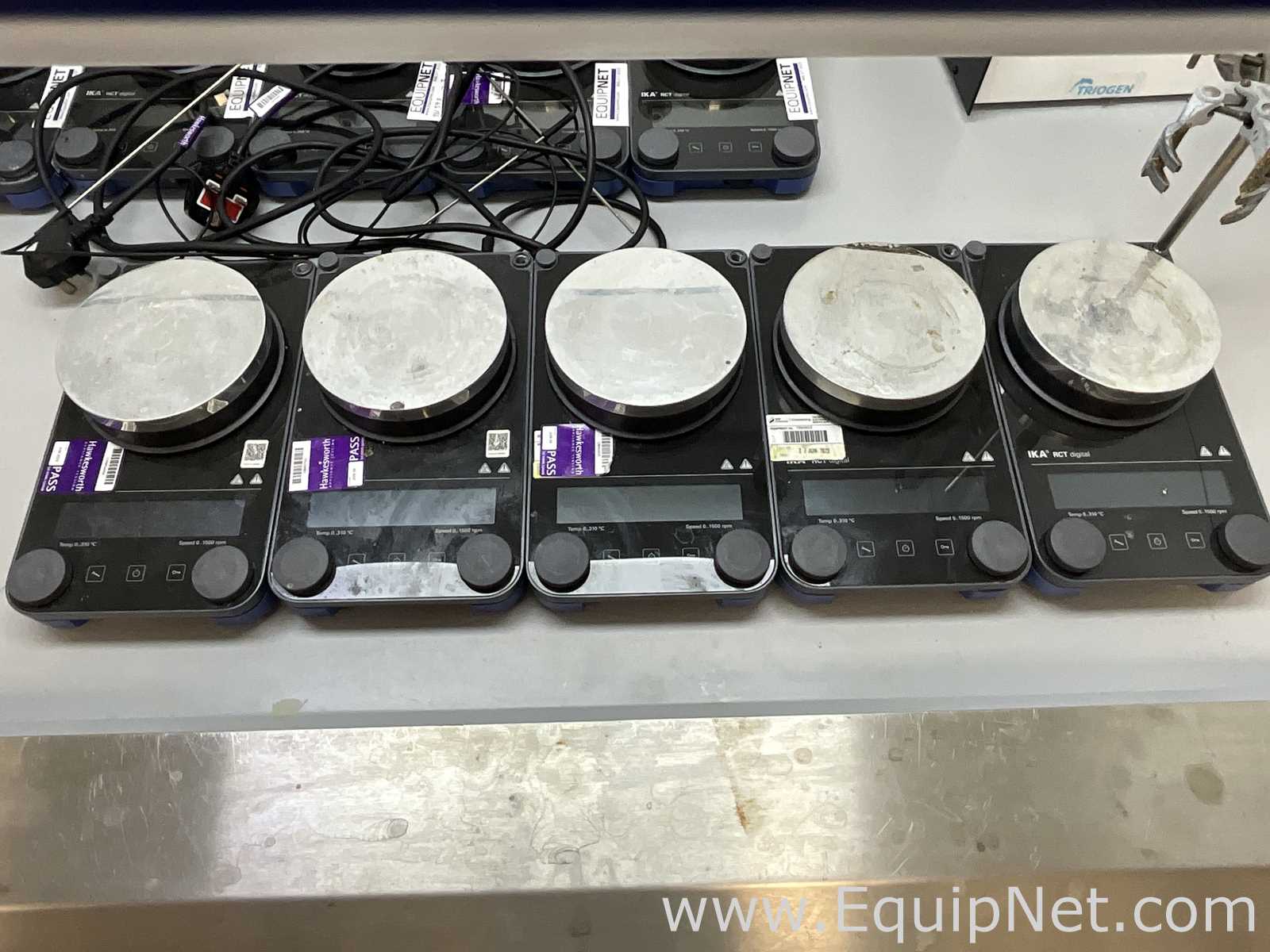 lote de  5 Agitador e Placa de Aquecimento IKA RCT Digital S002