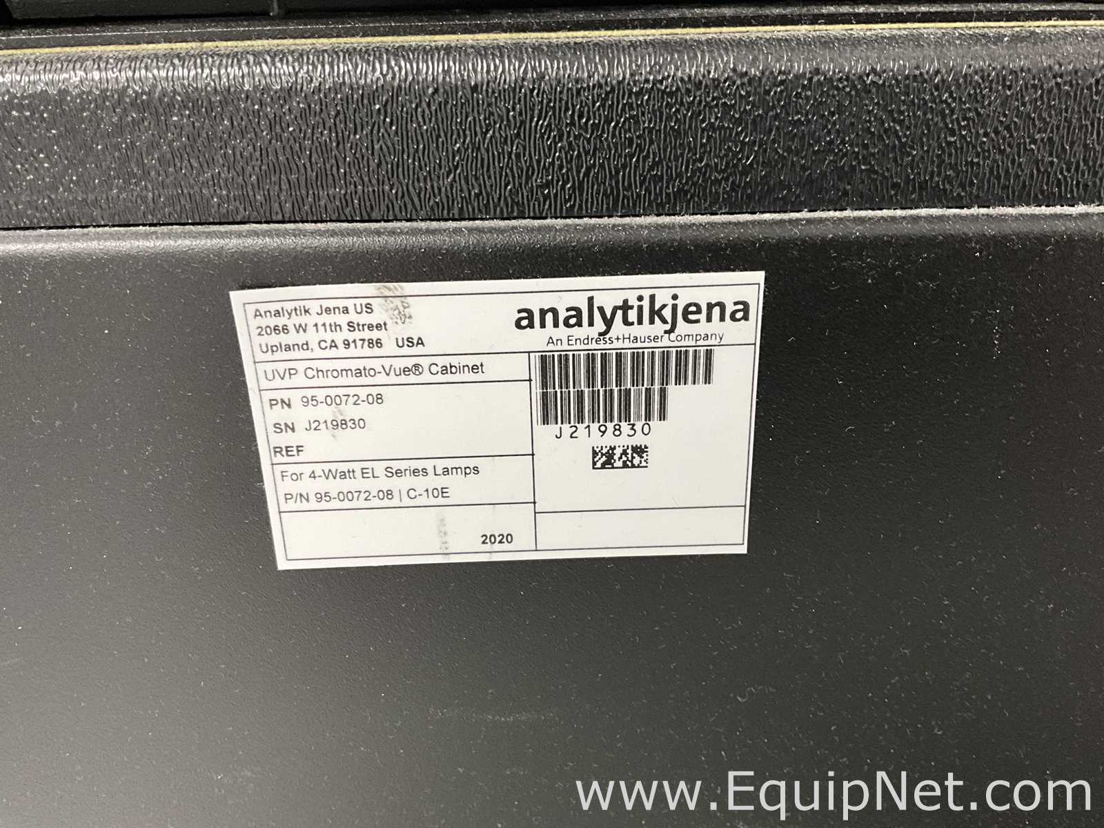 Analytik Jena UVP UVGL-58 Handheld UV Lamp With UVP Chromato-Vue Cabinet