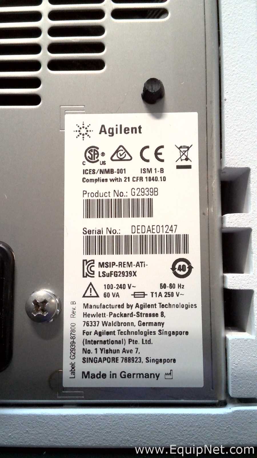 Analisador Agilent Technologies 2100 Bioanalyzer