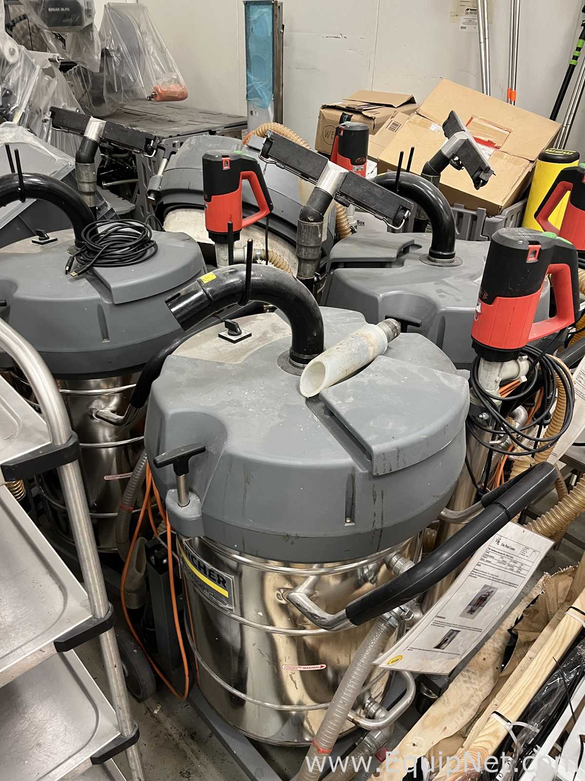 Lot of 4 Karcher IVR-L 100-24-2 Tc Me Dp Vacuum Cleaners