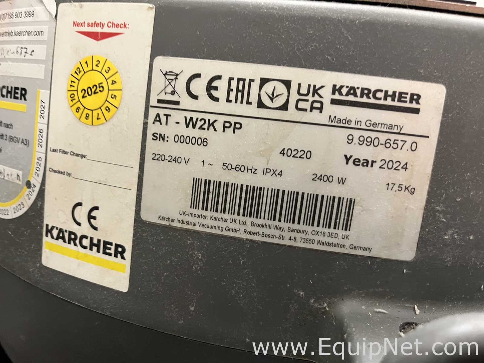Lot of 4 Karcher IVR-L 100-24-2 Tc Me Dp Vacuum Cleaners