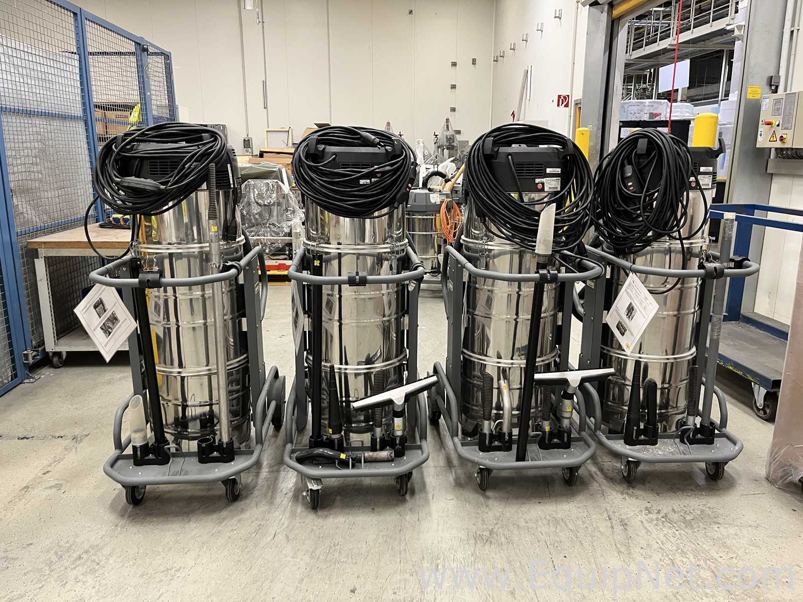 Lot of 4 Karcher IVM 60-36 -3 Industrial Vacuum Cleaners