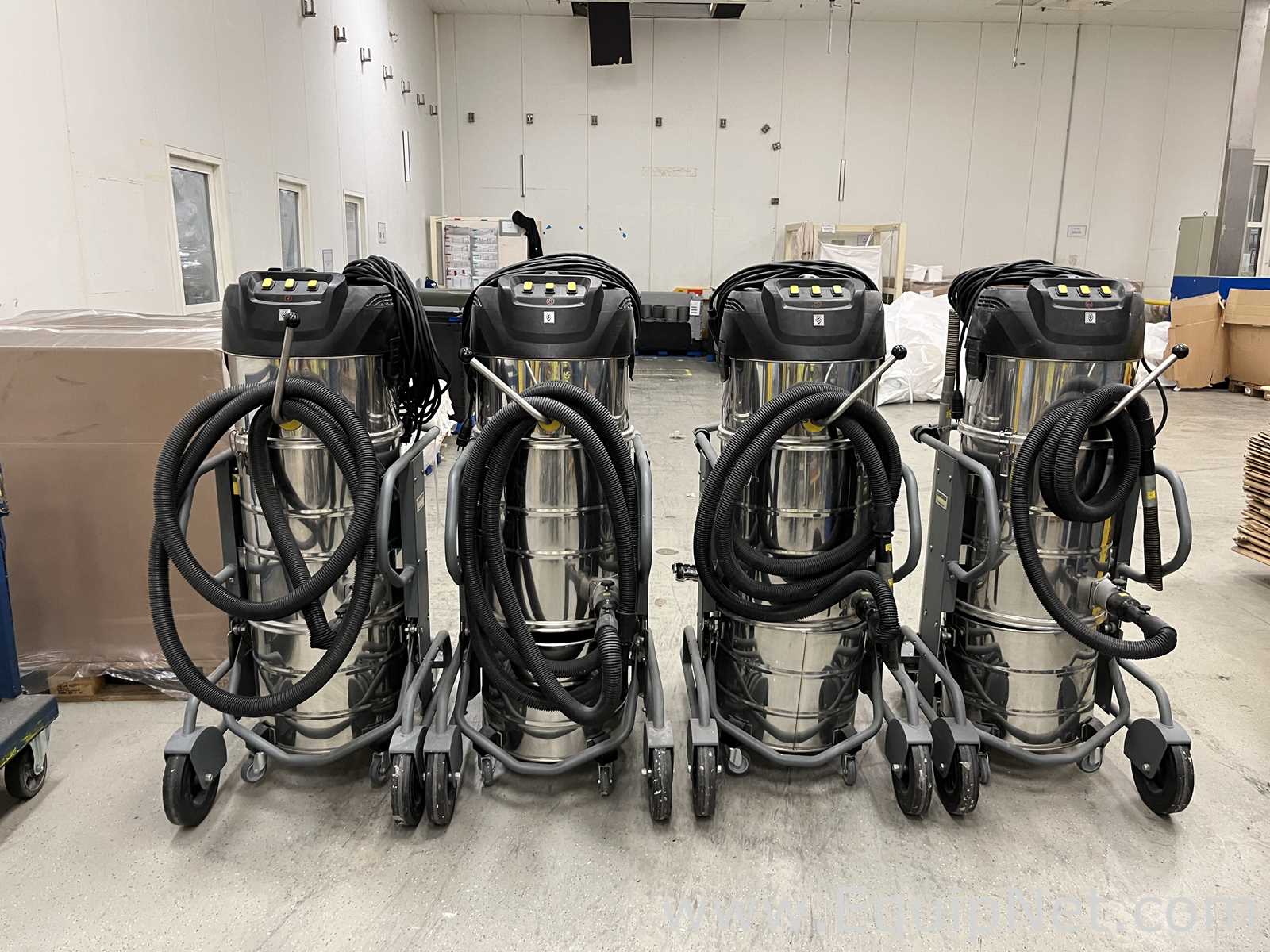 Lot of 4 Karcher IVM 60-36 -3 Industrial Vacuum Cleaners