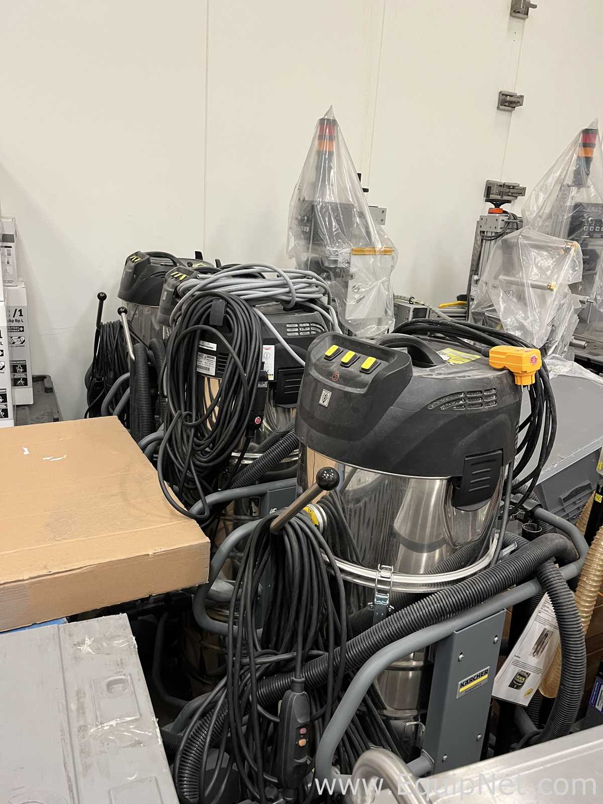 Lot of 4 Karcher IVM 60-36 -3 Industrial Vacuum Cleaners