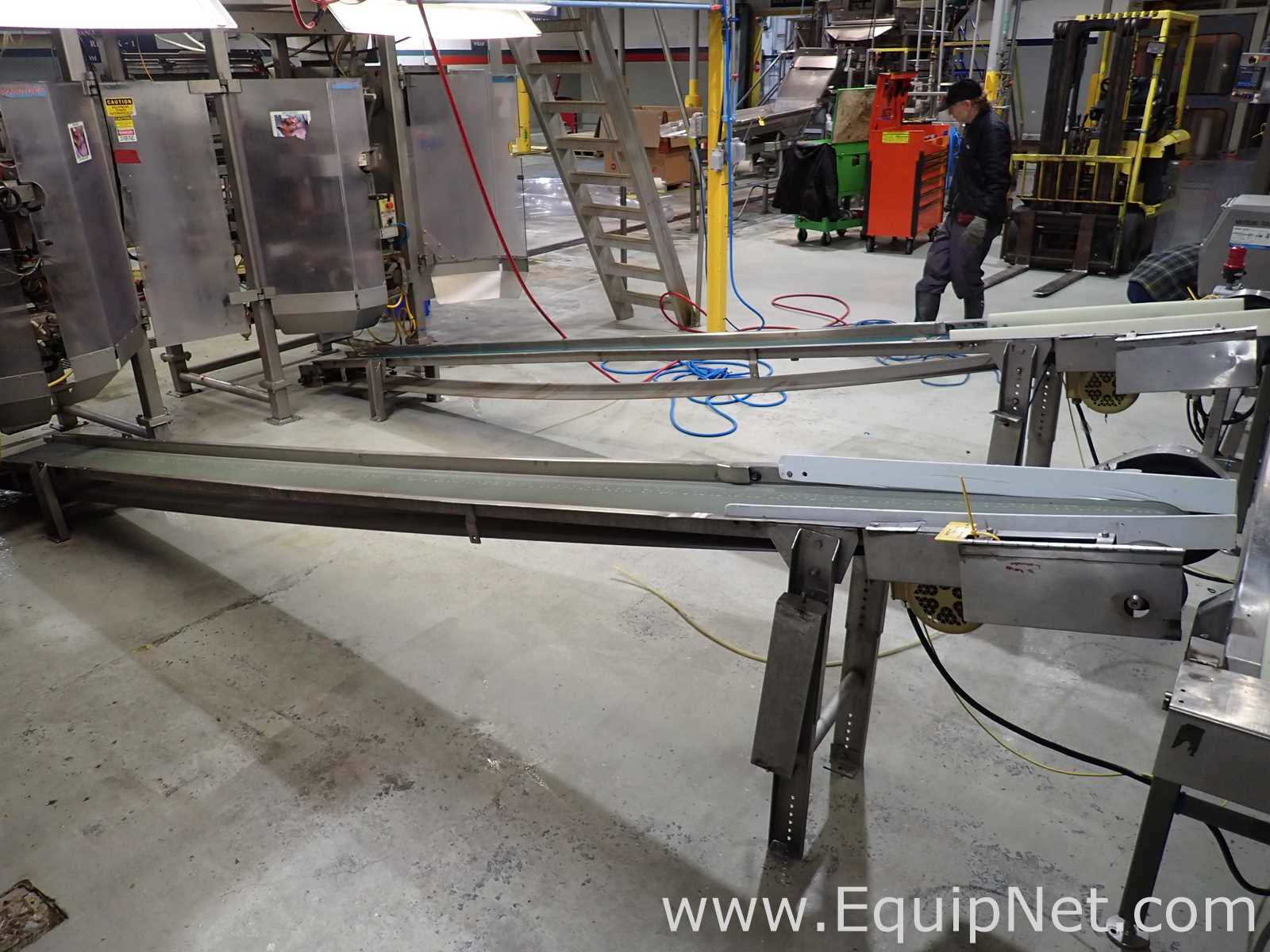 Lot of 2 188X12 Inclined Belt Conveyors  30-22,23