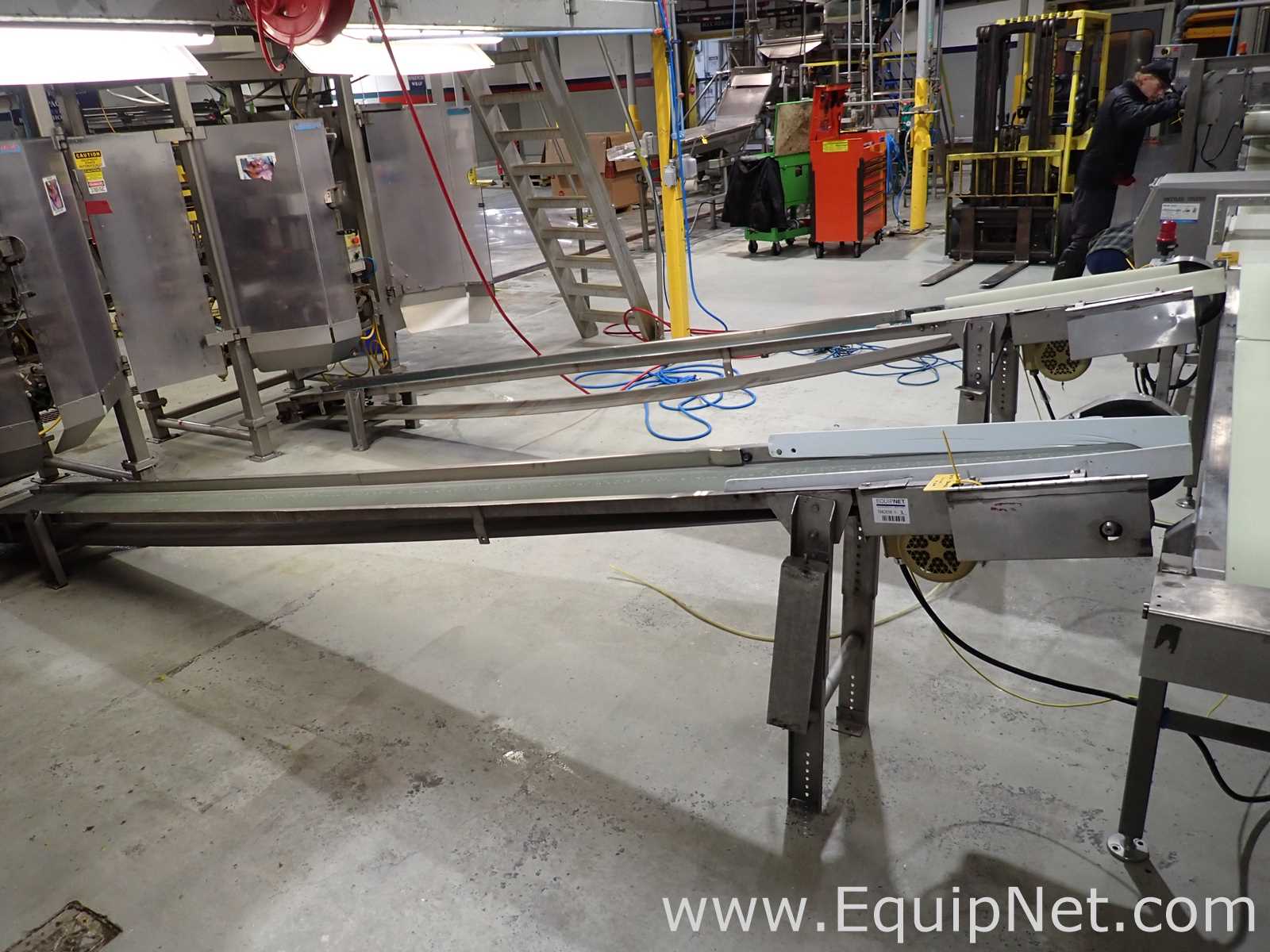 Lot of 2 188X12 Inclined Belt Conveyors  30-22,23