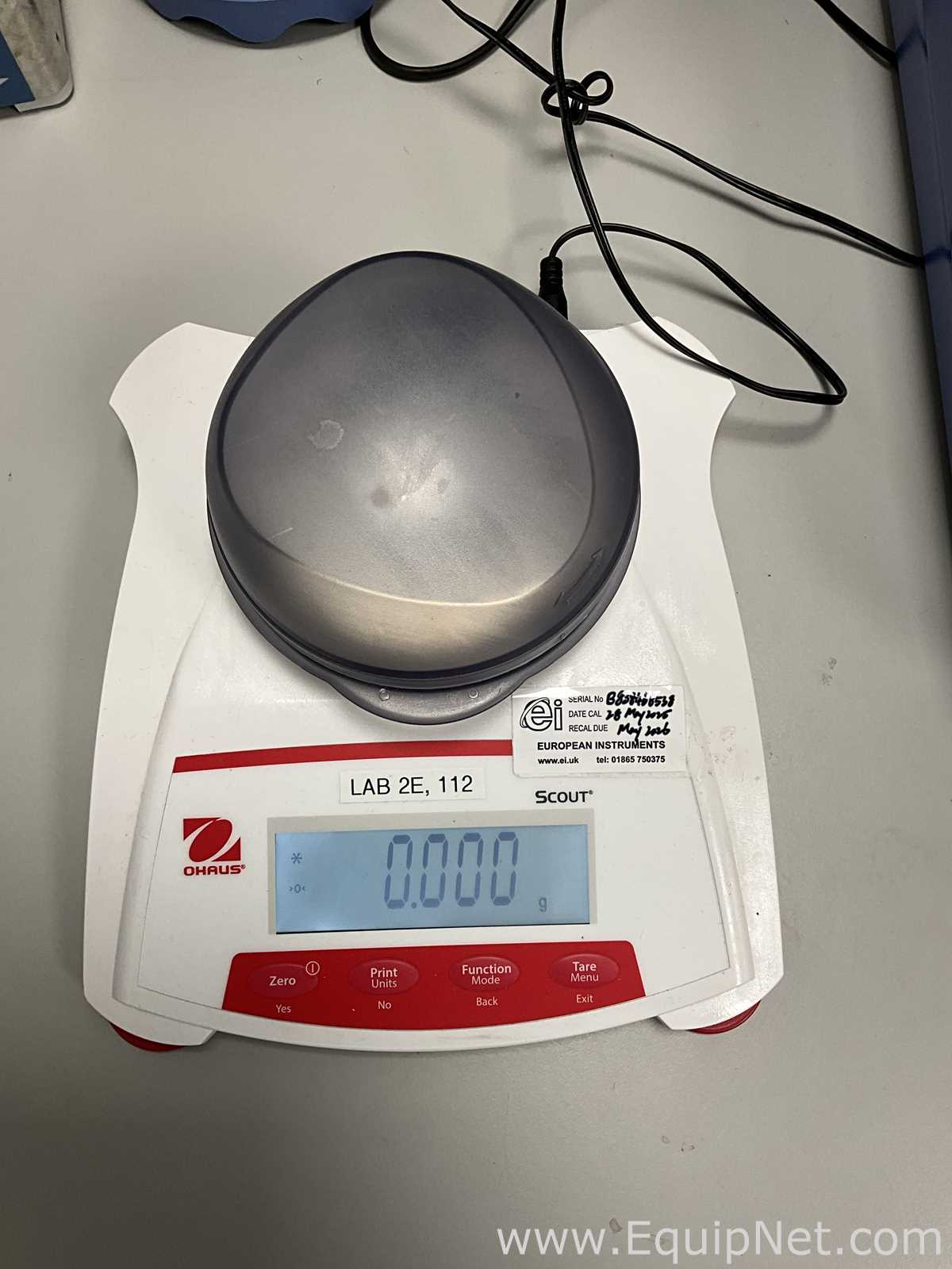 Ohaus Corporation SKX123 Analytical Balance With Power Supply