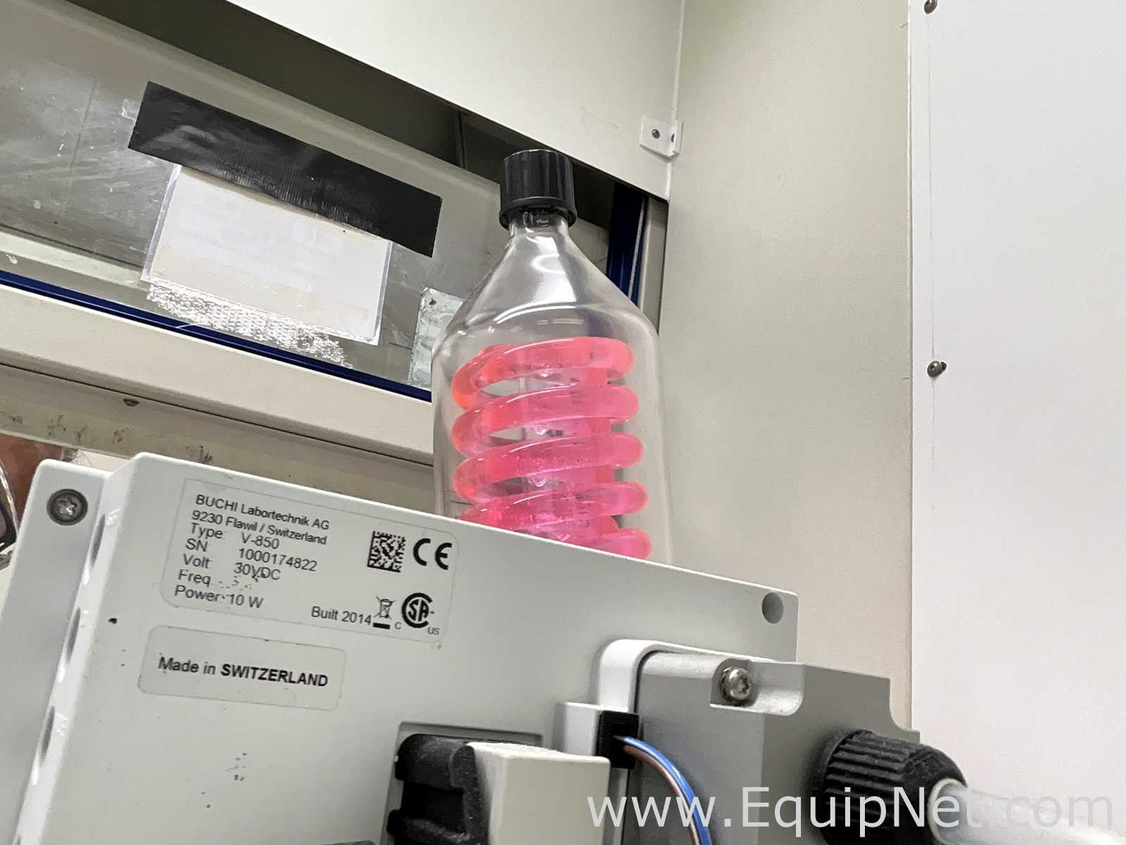 Buchi Labortechnik AG R-210 Evaporator With B-491 Heating Bath V-700 Vacuum Pump and V-850 Interface