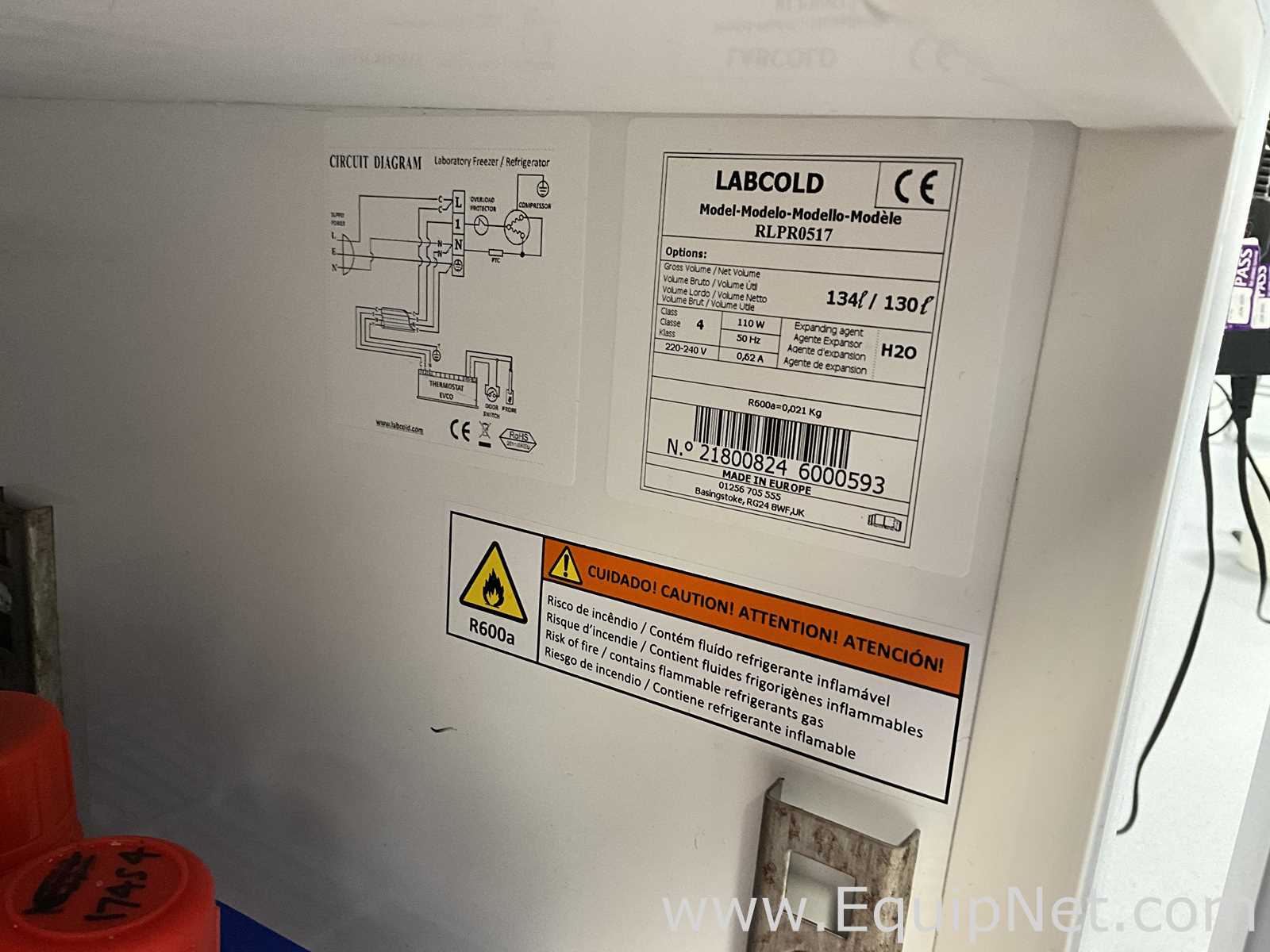 Labcold RLPR0517 Spark Free 130 Litre Under Counter Laboratory Refrigerator
