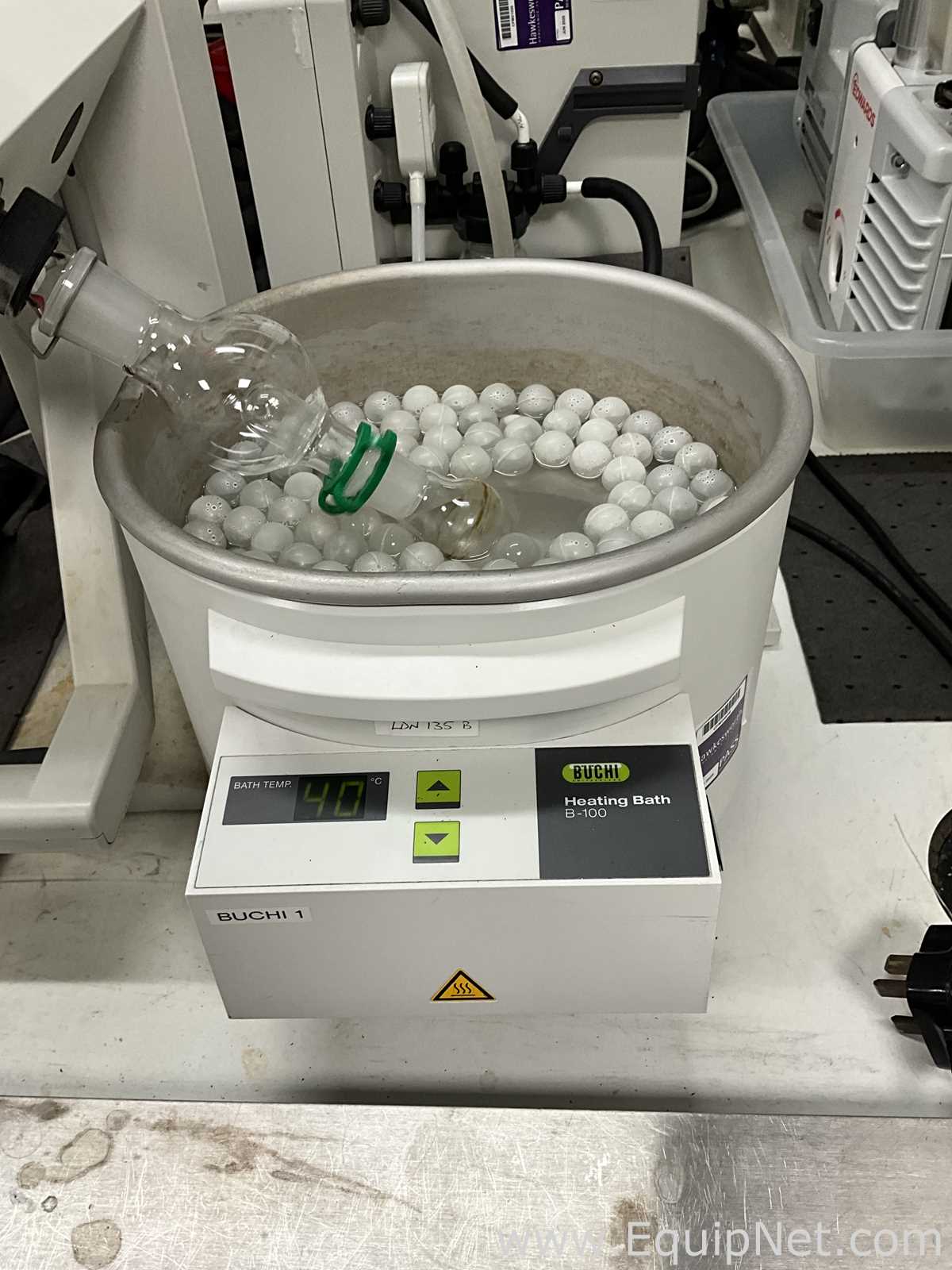 Buchi Labortechnik AG R-100 Evaporator With B-100 Heating Bath V-300 Vacuum Pump and V-850 Interface