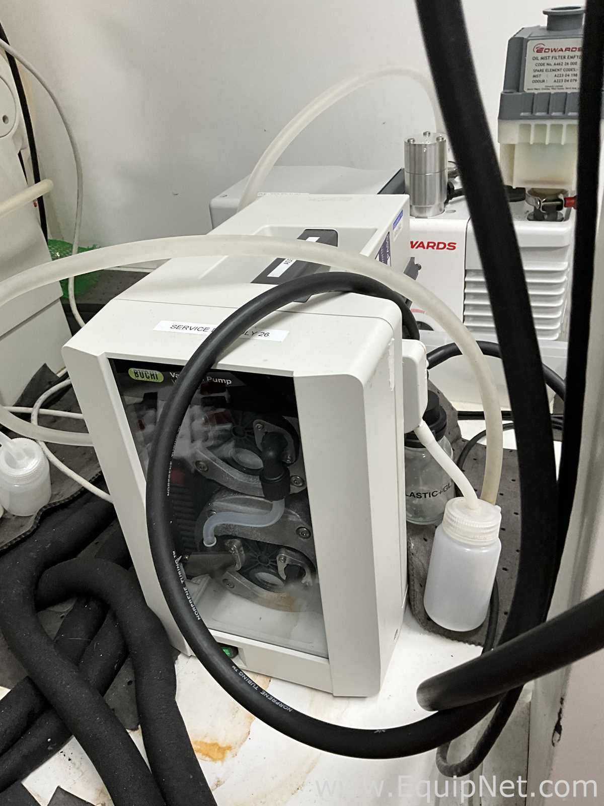 Buchi Labortechnik AG R-100 Evaporator With B-100 Heating Bath V-300 Vacuum Pump and V-850 Interface