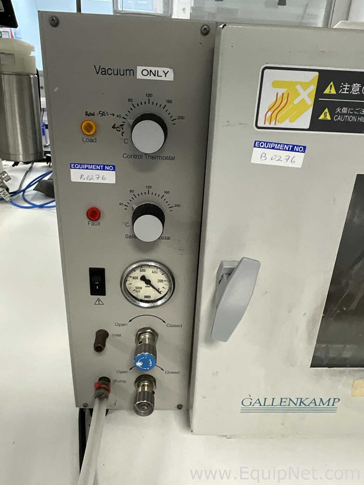 Gallenkamp OVA031.XX1.5 Laboratory Vacuum Oven with Edwards ELab2 Vacuum Pump