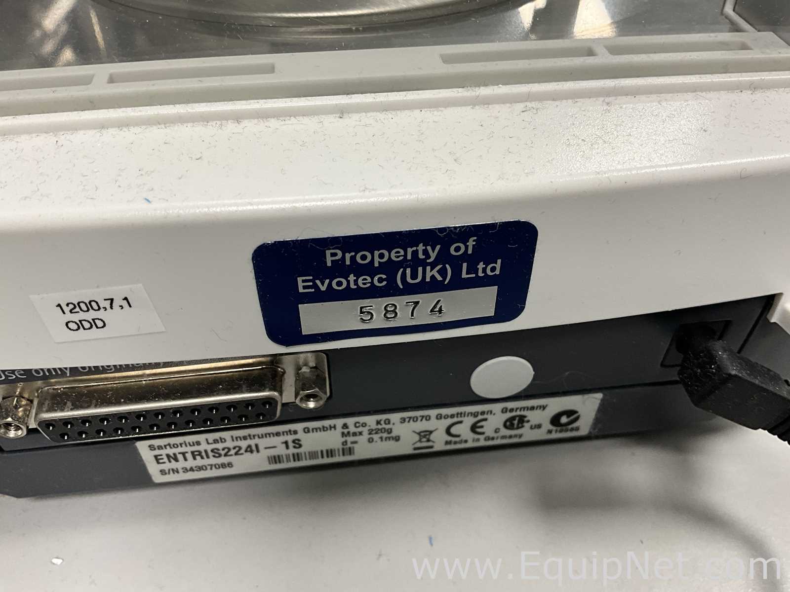 Sartorius ENTRIS224I-1S Analytical Balance with Power Supply