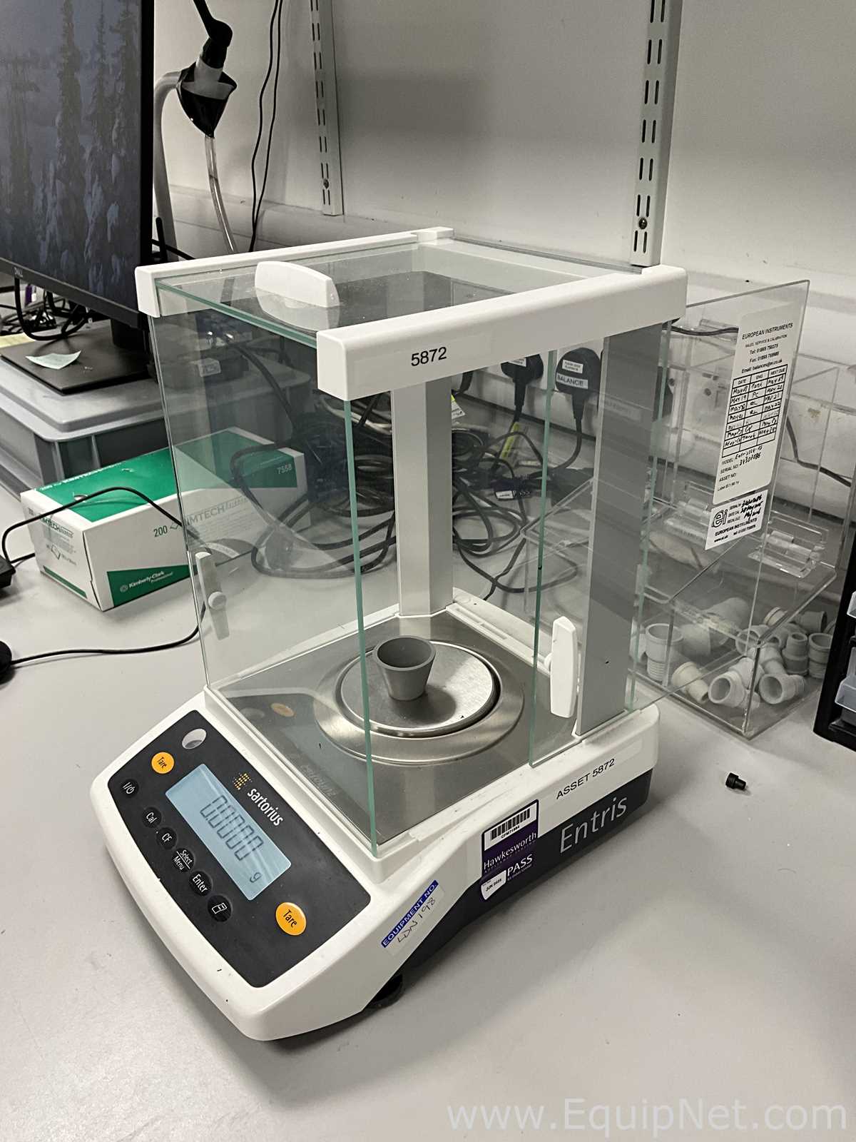 Sartorius ENTRIS224I-1S Analytical Balance with Power Supply