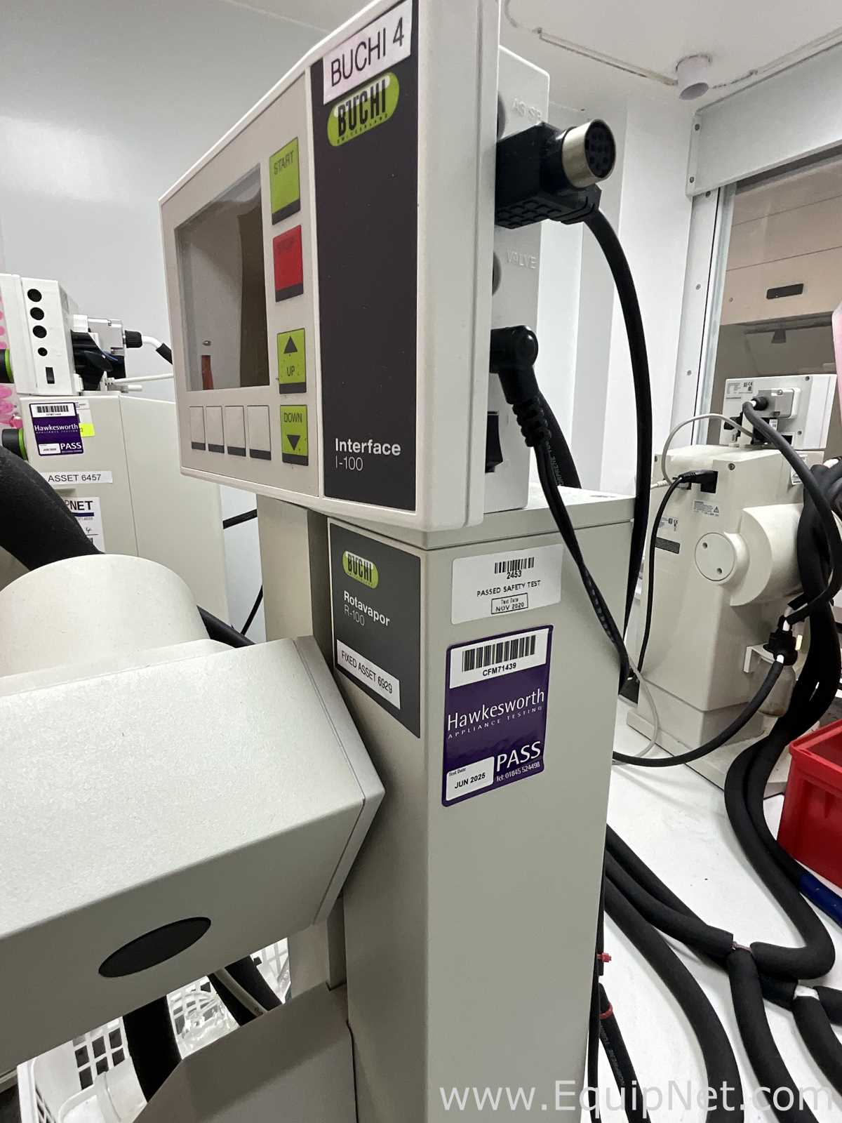 Buchi R-100 Rotary Evaporator with B-100 Heating Bath and V-300 Vacuum Pump