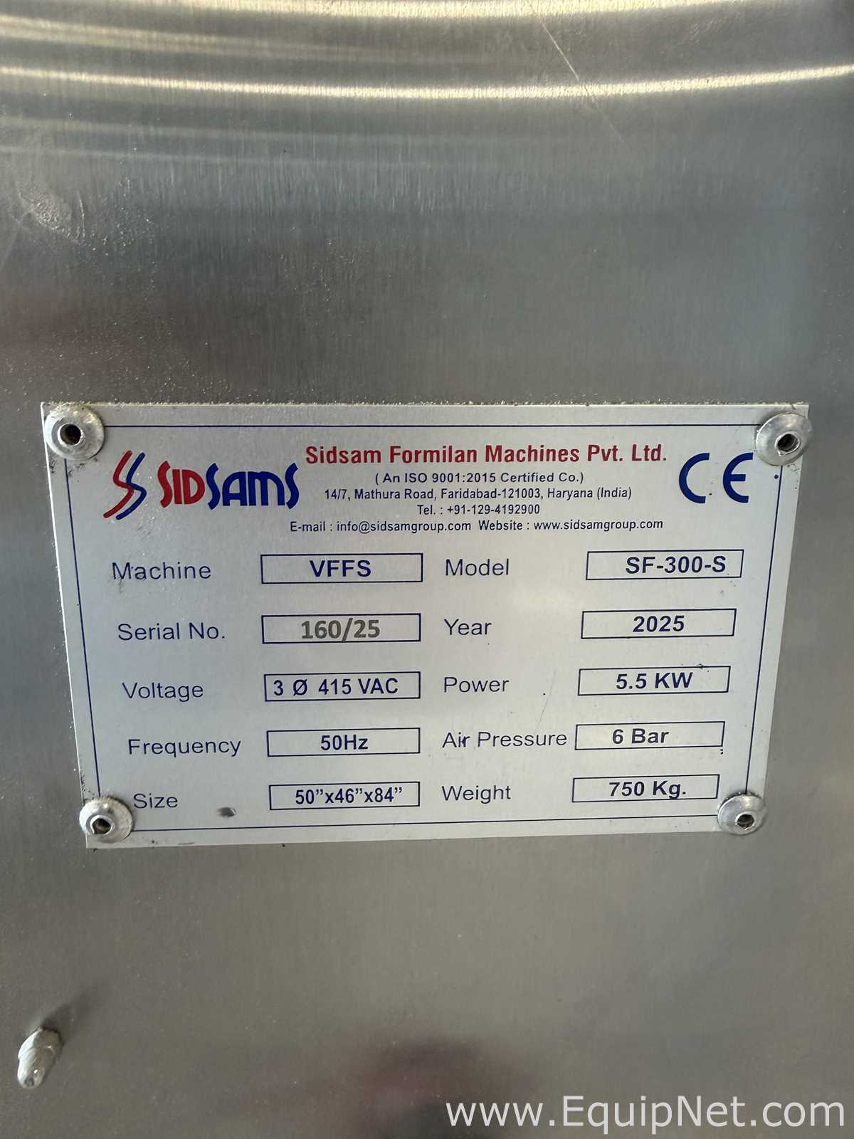 Sidsam Nicotine Packaging Line with Four VFFS Machines and Full Automation