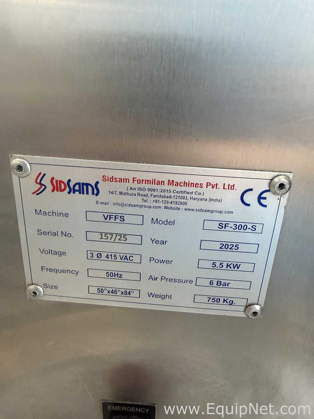Sidsam Nicotine Packaging Line with Four VFFS Machines and Full Automation